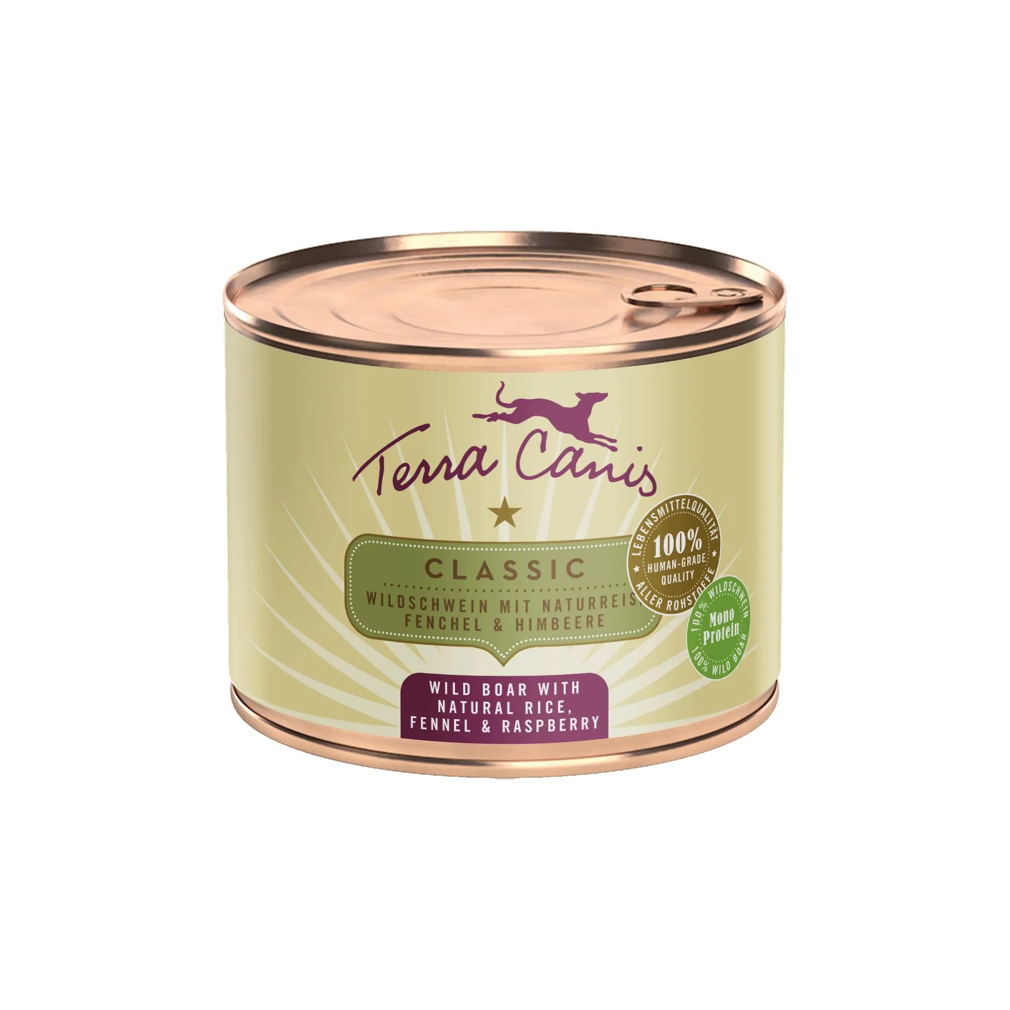 Terra Canis Classic Cinghiale e Riso Integrale, Cibo Umido per Cani, 200g - immagine 1