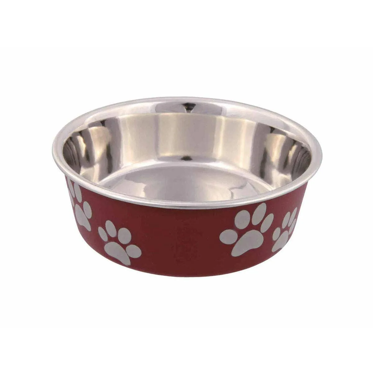 Trixie Ciotola per cibo per cani in acciaio inossidabile con rivestimento in plastica, diametro 12 cm, colori assortiti - immagine 3