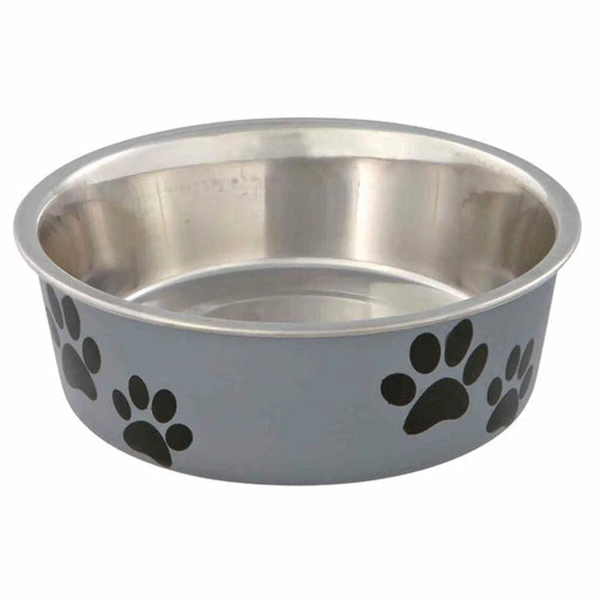 Trixie Ciotola per cibo per cani in acciaio inossidabile con rivestimento in plastica, diametro 12 cm, colori assortiti - immagine 6