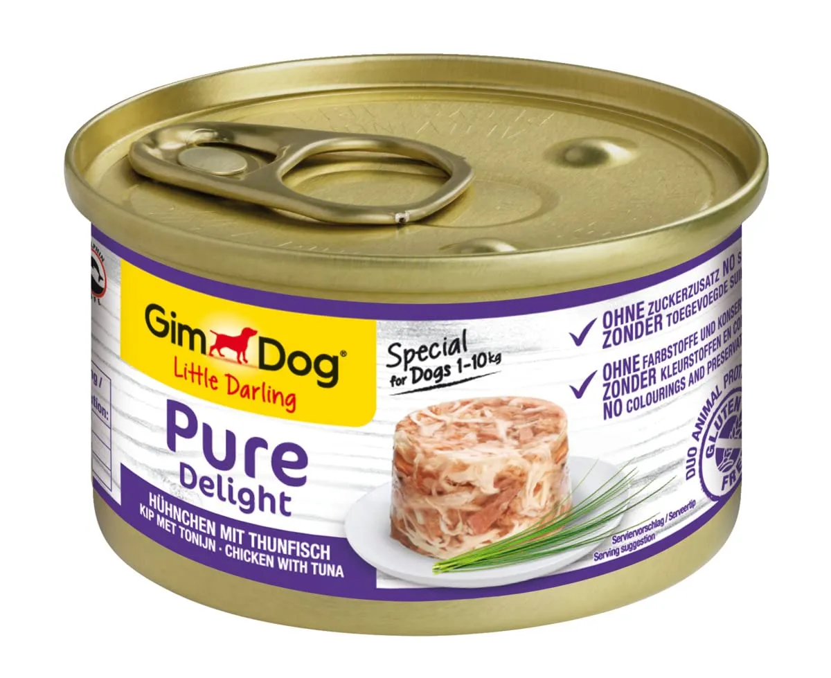 GimDog Pure Delight Pollo con Tonno, Snack per cani, 12 x 85 g - immagine 4