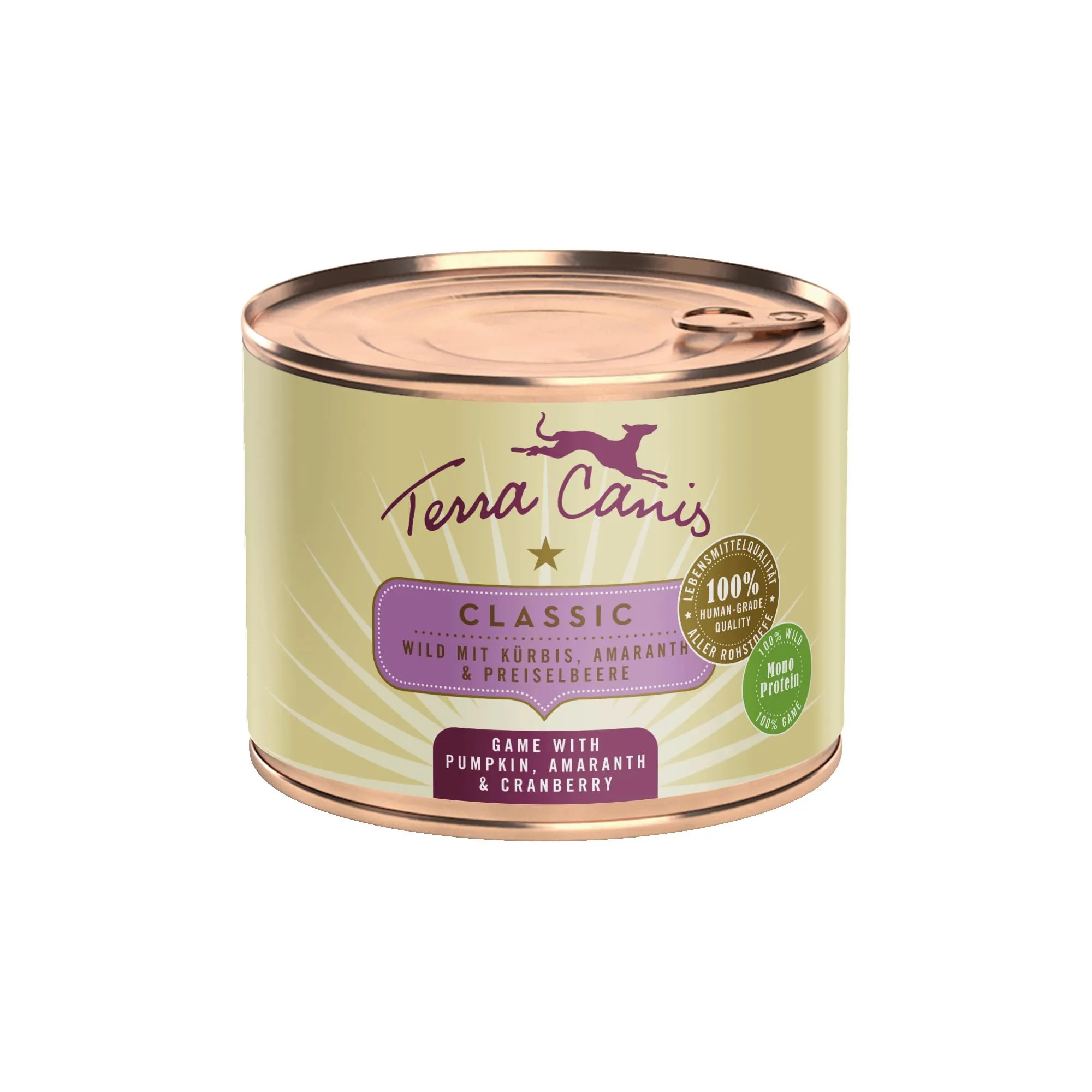 Terra Canis Selvaggina con zucca, Cibo Umido Classic per cani, 200g - immagine 1