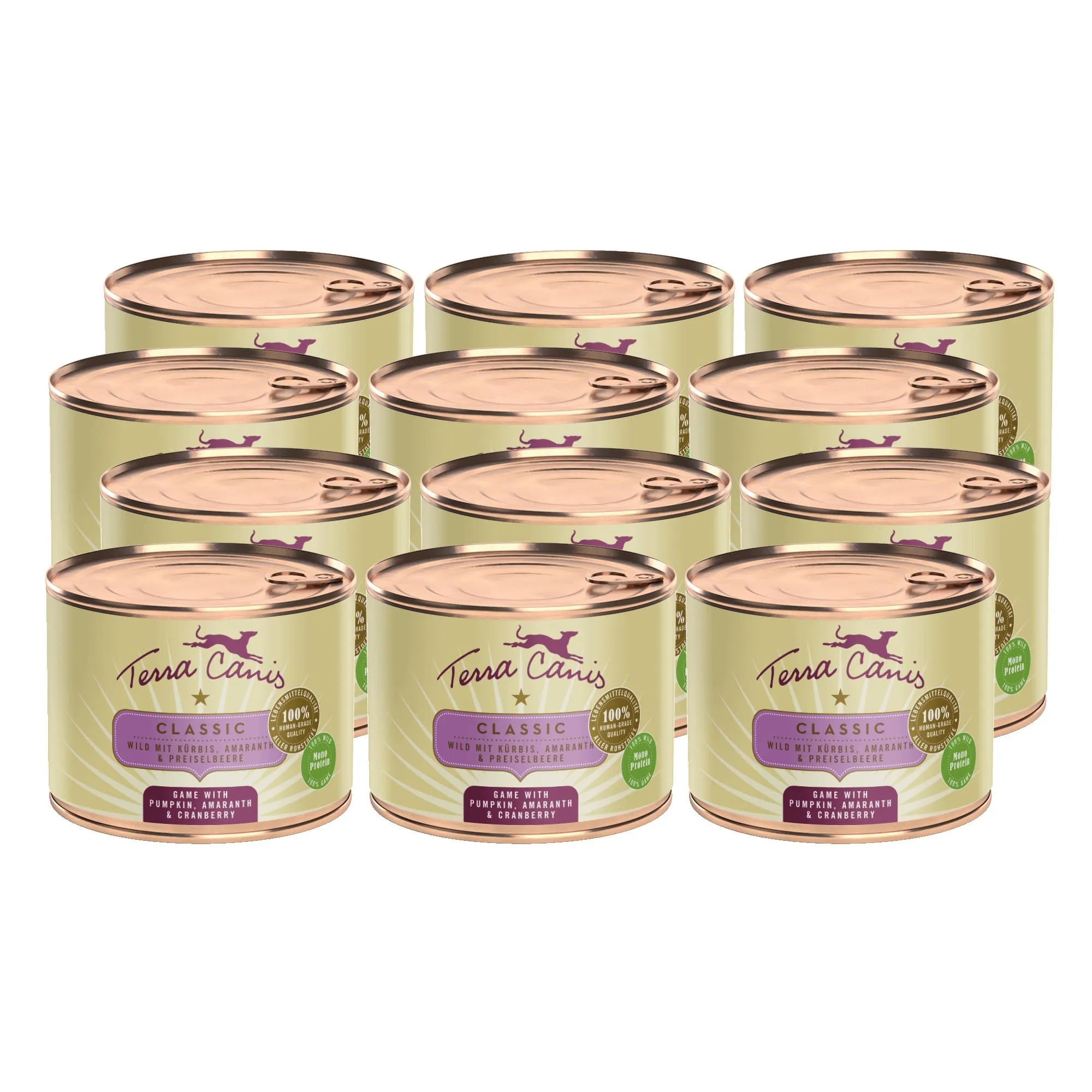 Terra Canis Selvaggina con zucca, Cibo Umido Classic per cani, 12x200g - immagine 1