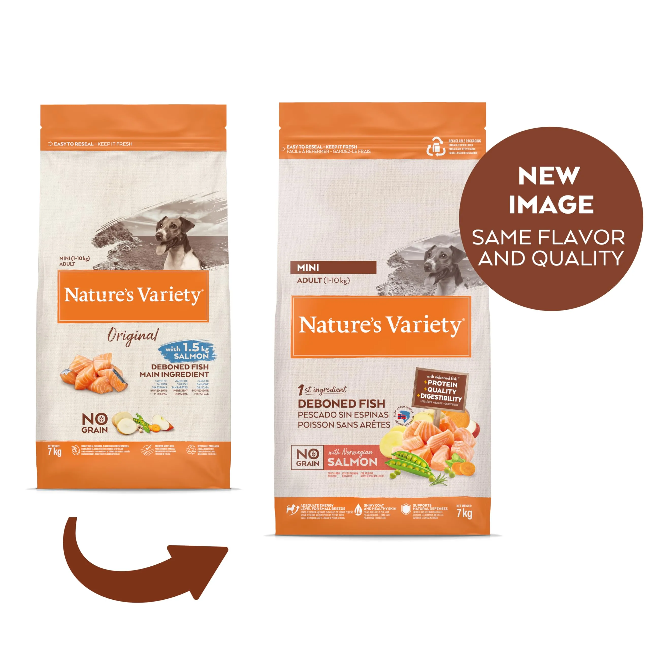 Nature's Variety Original No Grain Cibo per Cani Adulti Mini con Salmone 1.5 kg - immagine 2
