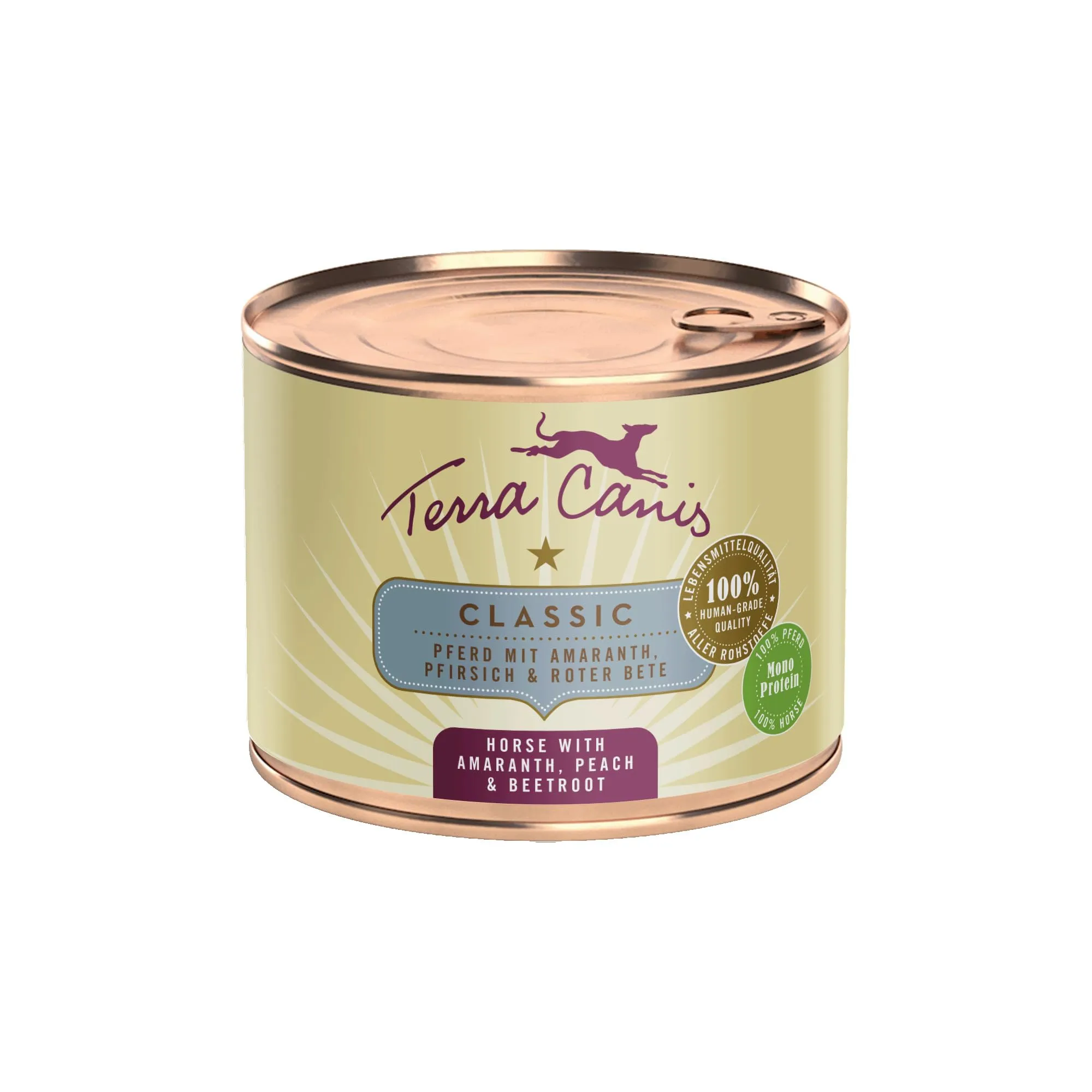Terra Canis Classic Cavallo con amaranto cibo umido per cani, 200g - immagine 1