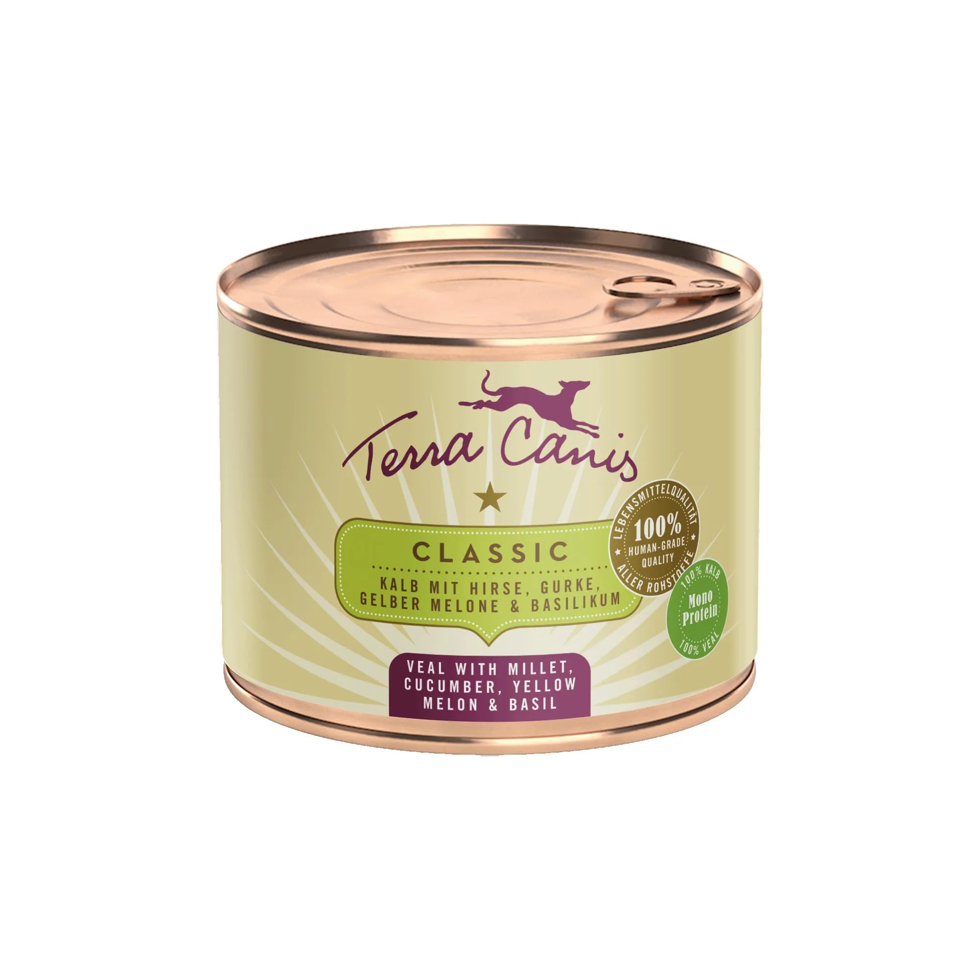 Terra Canis Classic Vitello con Miglio e Cetriolo, 200g - immagine 1