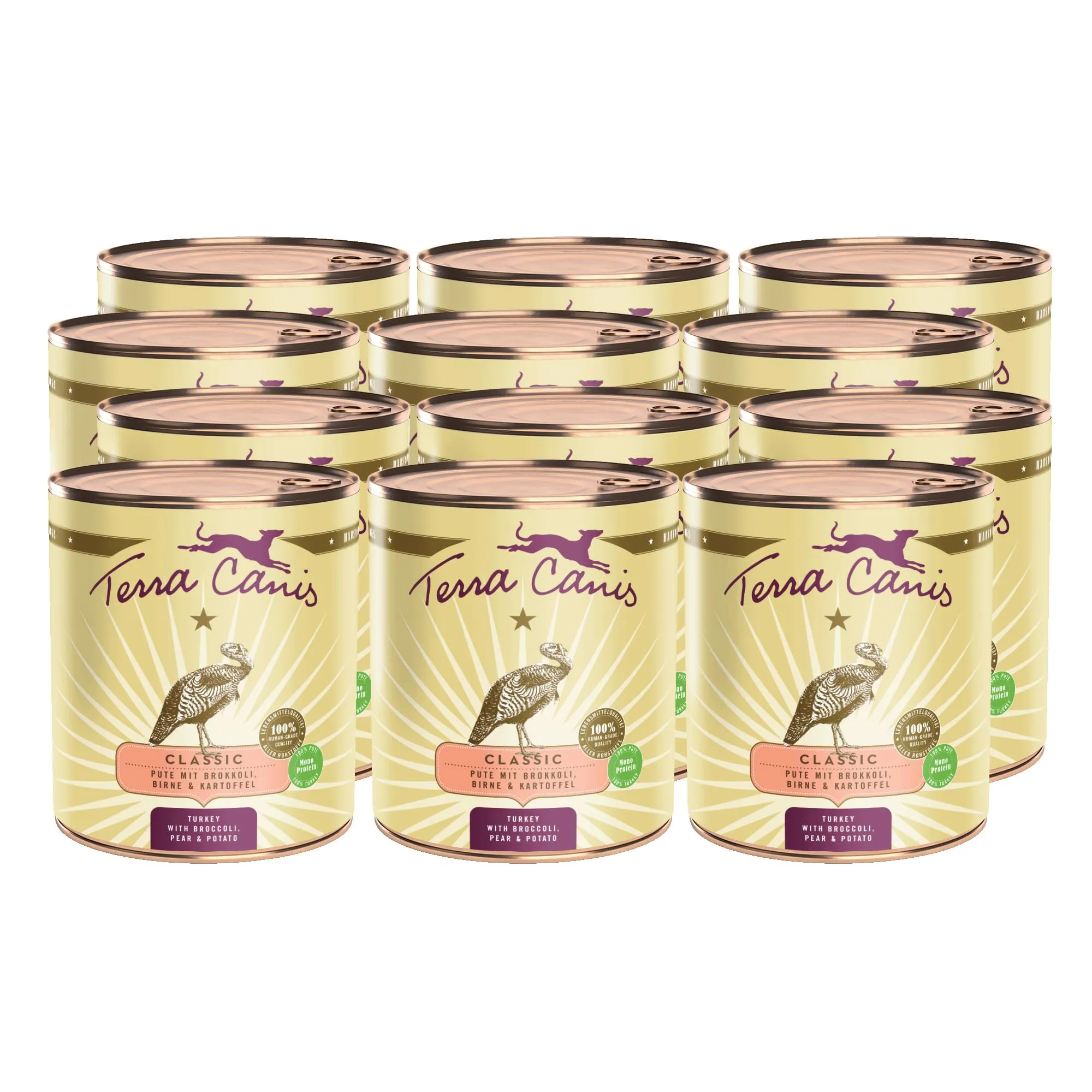 Terra Canis Classic Tacchino con Broccolo e Pera, 12x800g - immagine 1