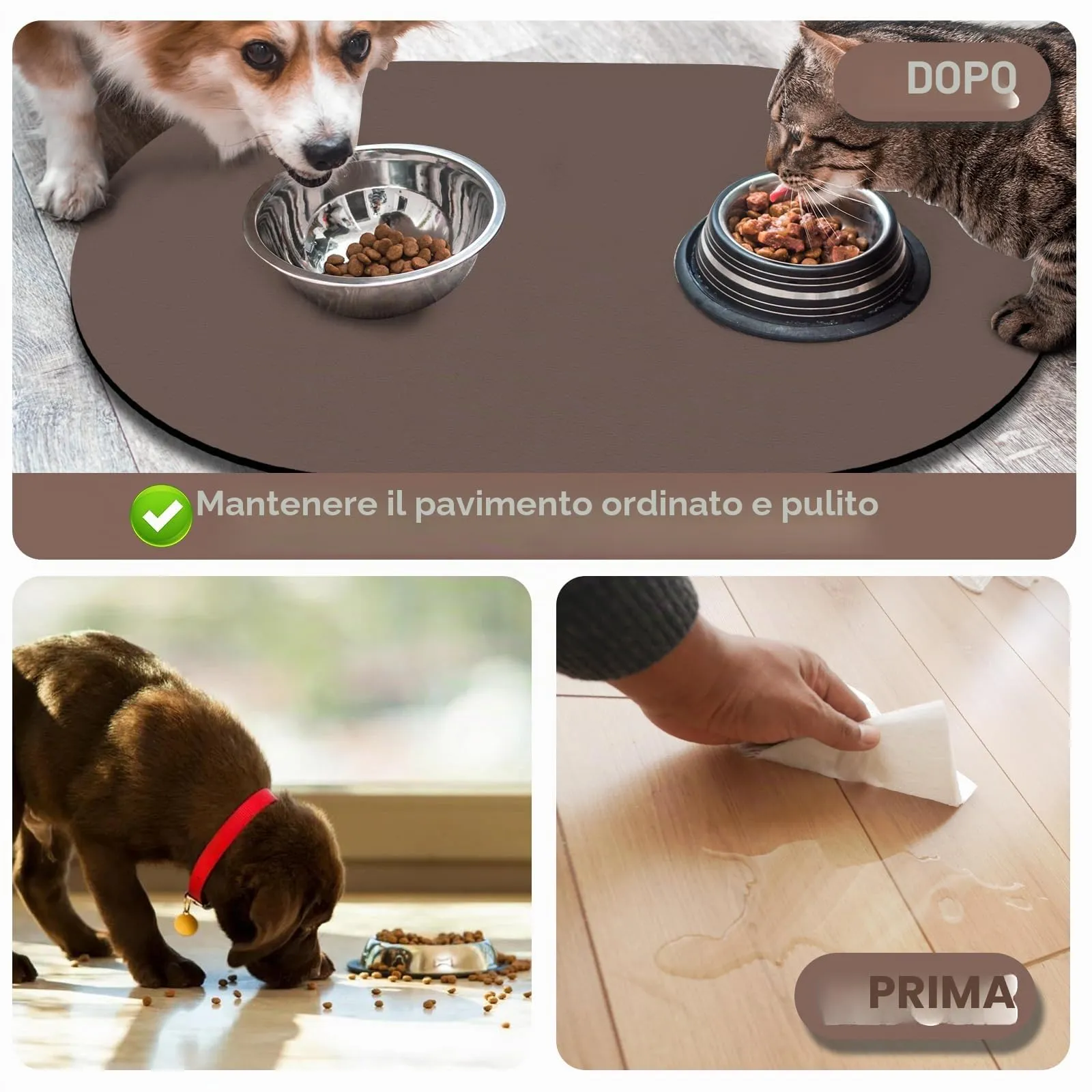 METEOROCK Tappetino Assorbente Sottociotola per Cani e Gatti, 51x30,5 cm - immagine 5