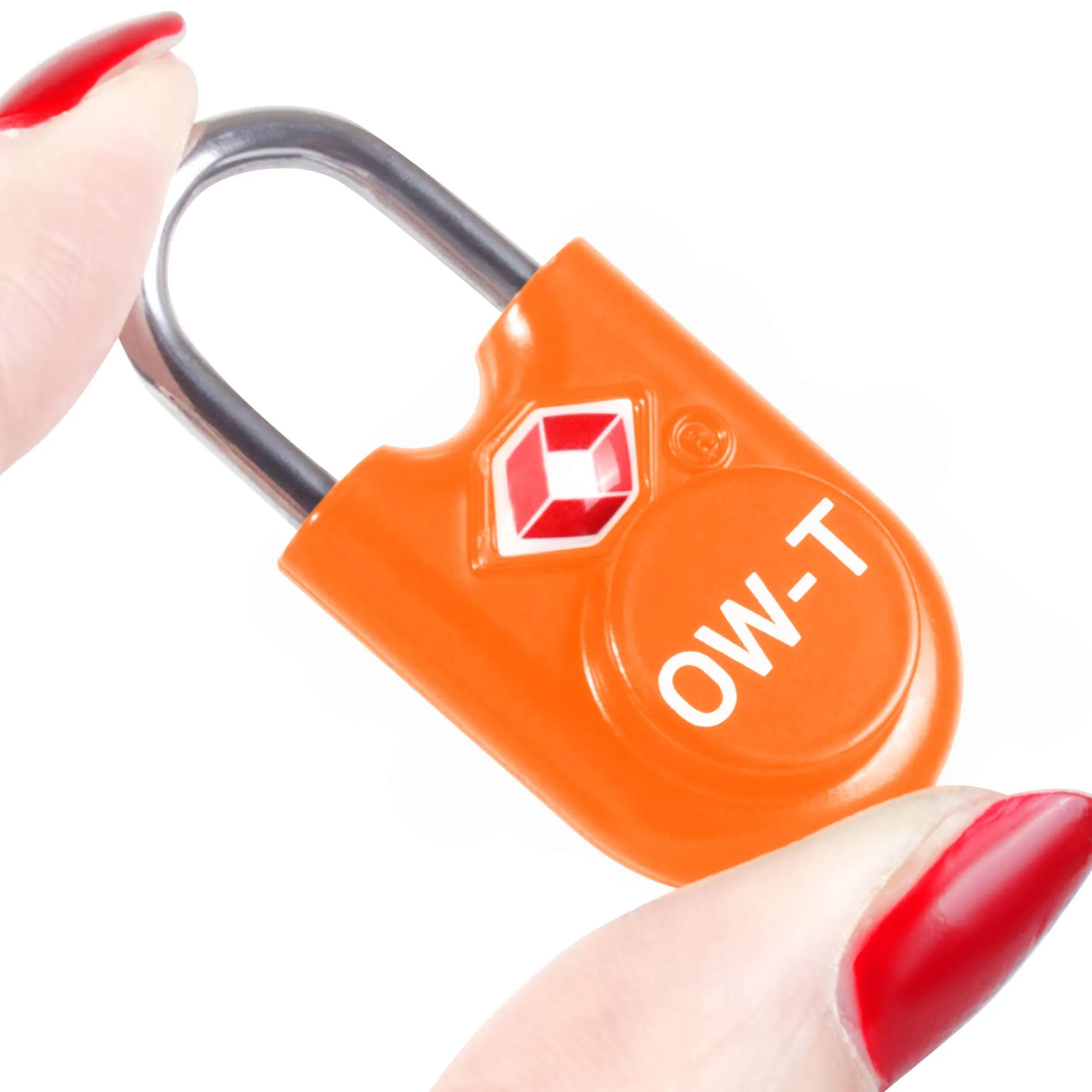 OW-Travel Lucchetti TSA con Chiave, Arancione, 2 Pz - immagine 12