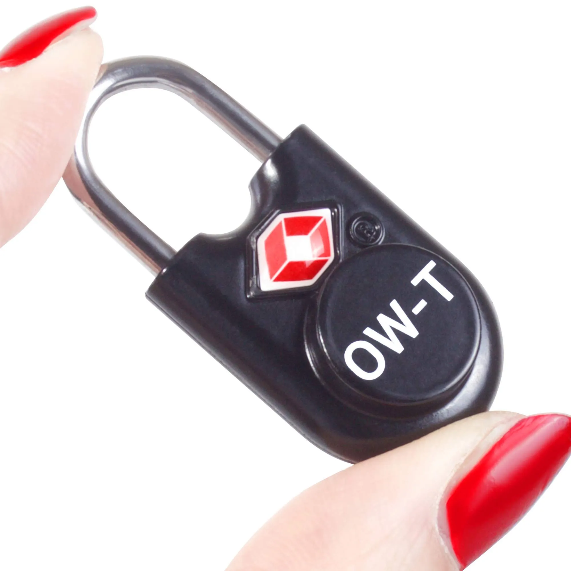 OW-Travel Lucchetto TSA per Valigia con Chiave, Nero, 4 Pz - immagine 12