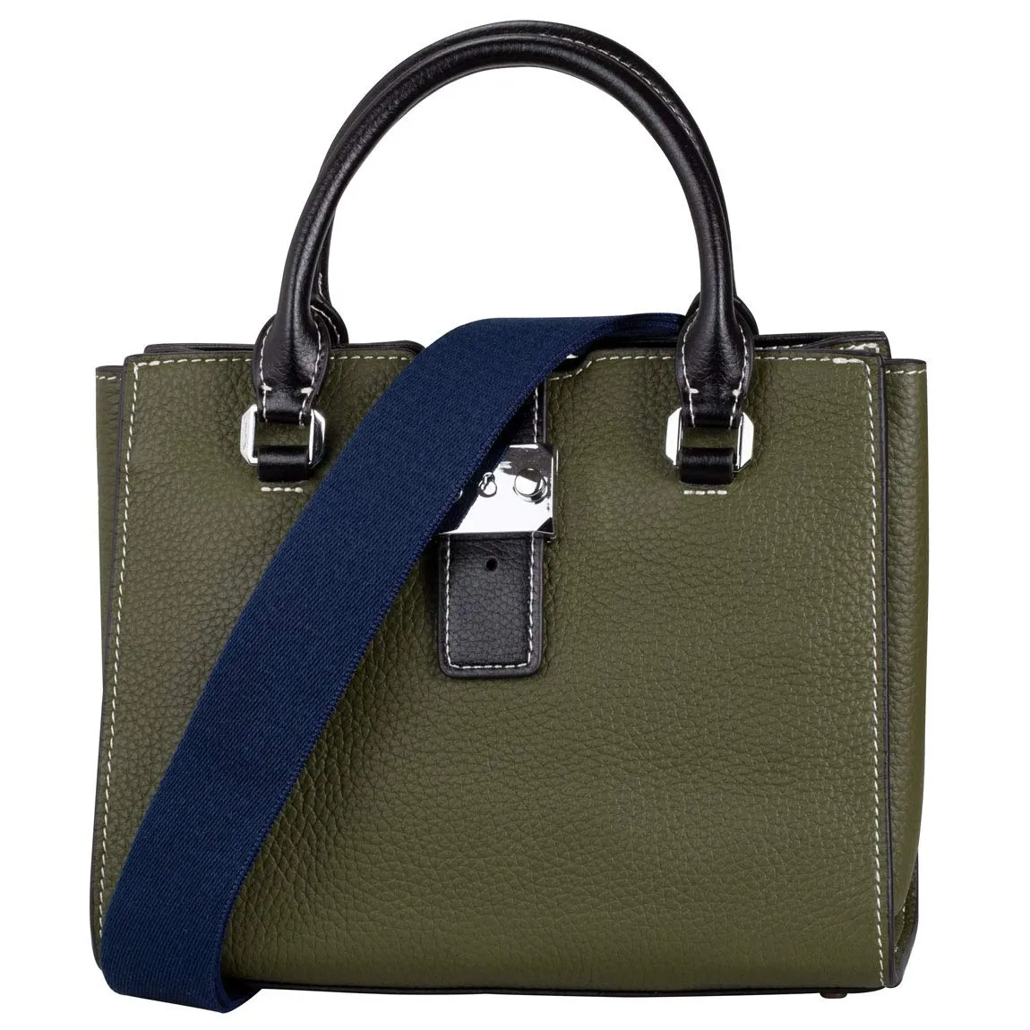 Allzedream Cinghia per borsa a tracolla regolabile in cotone, Blu, M - immagine 3