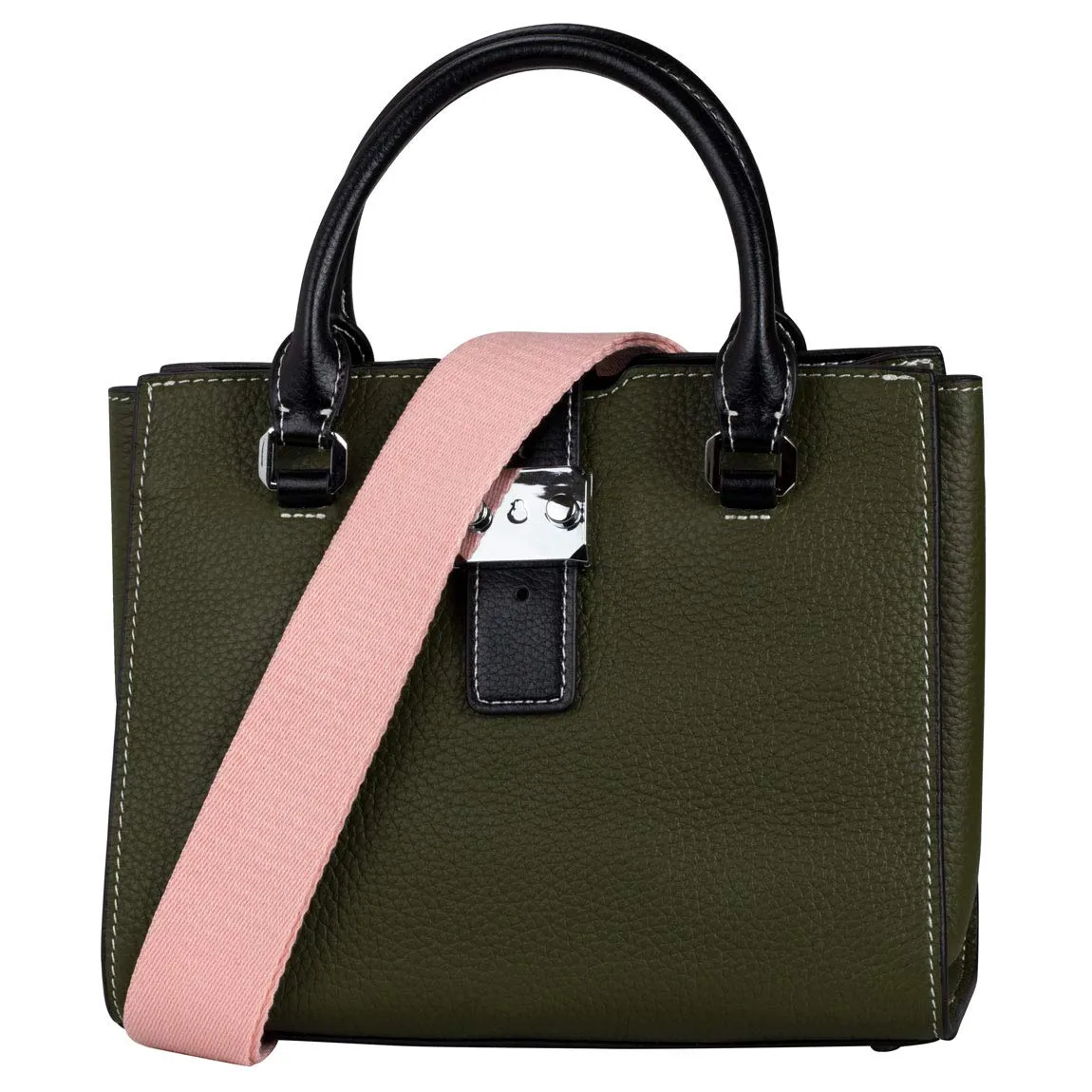 Allzedream Tracolla per Borsa Regolabile in Cotone, Rosa Chiaro, M - immagine 3