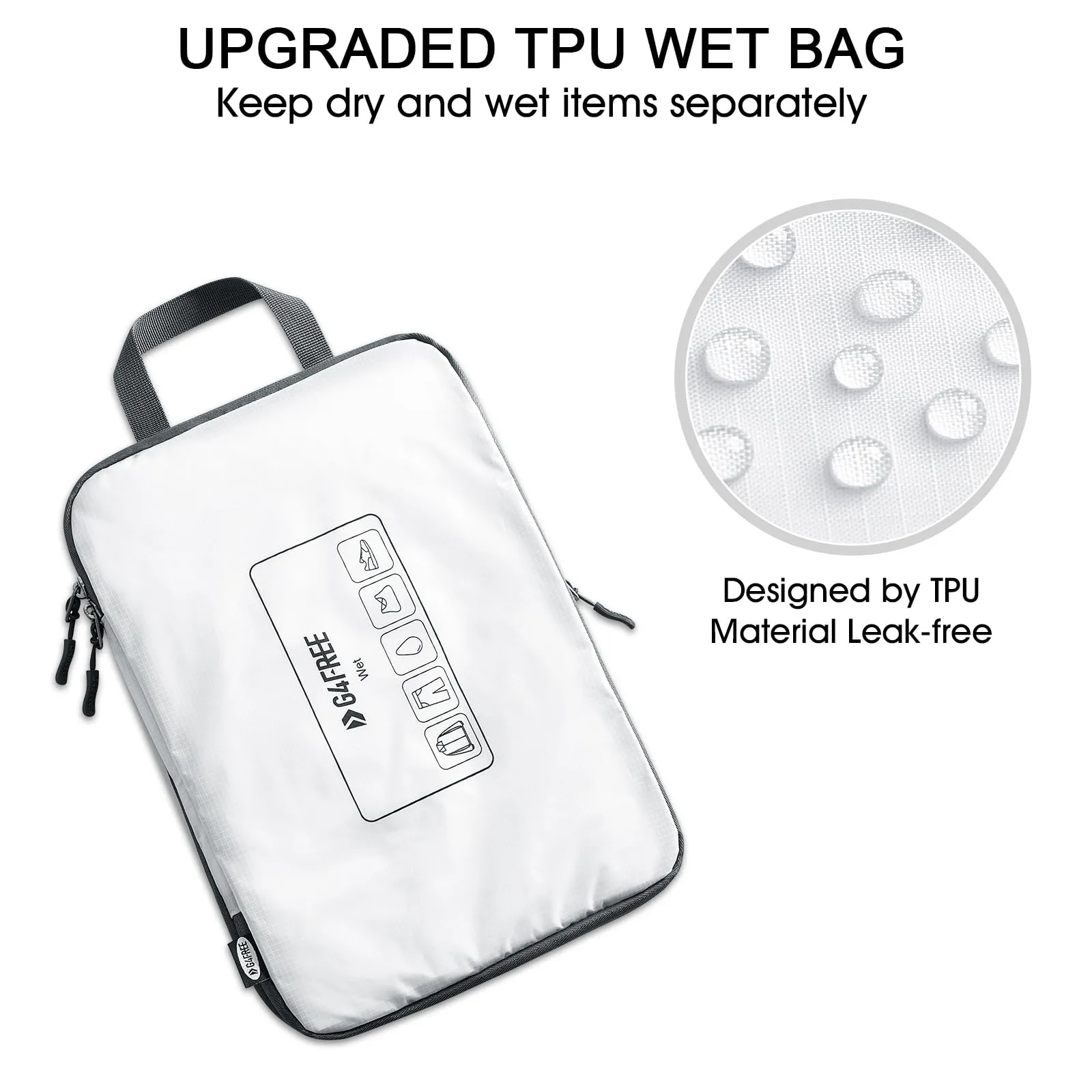 G4Free Set 6 Pezzi Cubi di Compressione per Imballaggi e Organizzazione Vestiti da Viaggio - immagine 5