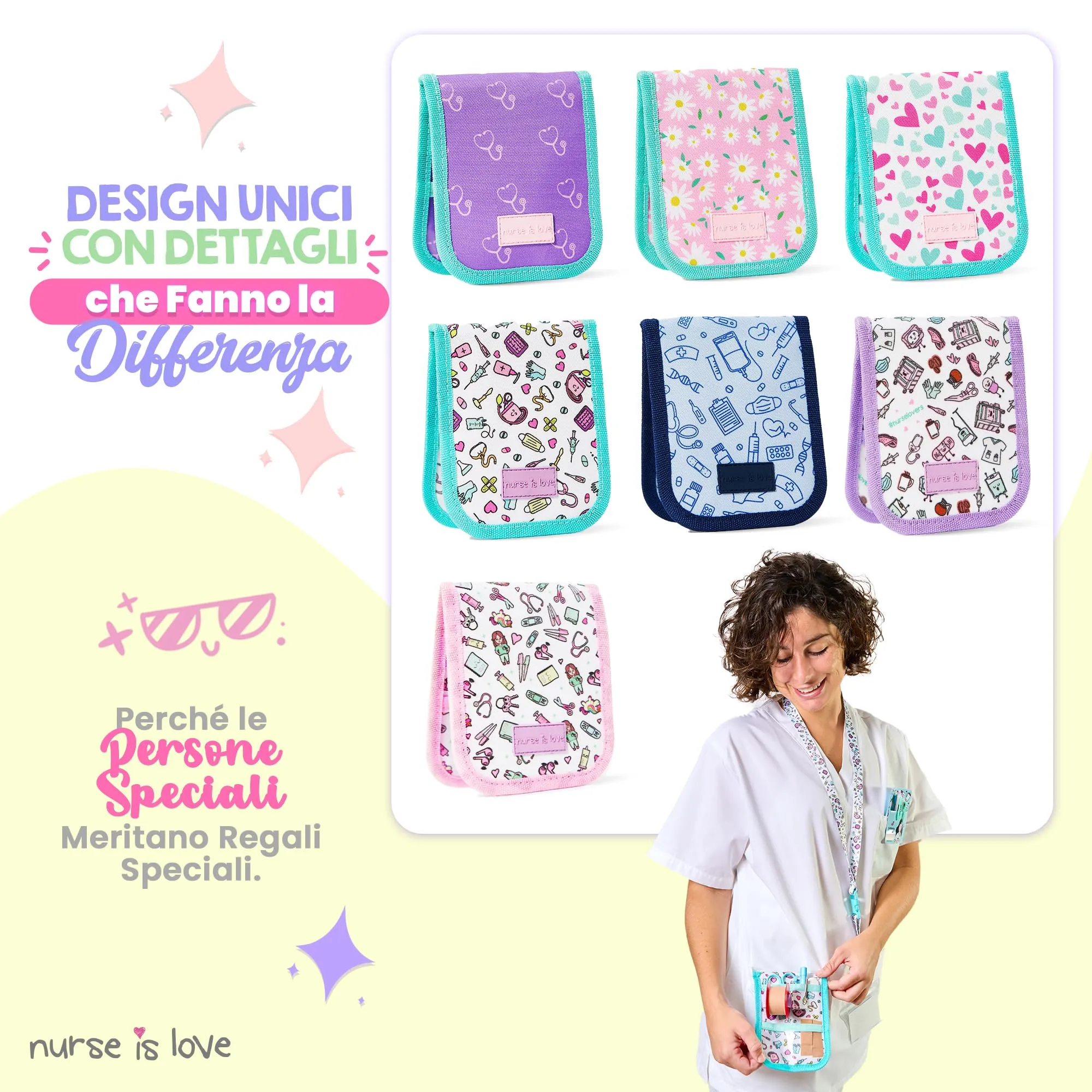 Nurse is Love Organizer da Taschino Magnetico per Divisa Sanitaria - immagine 7