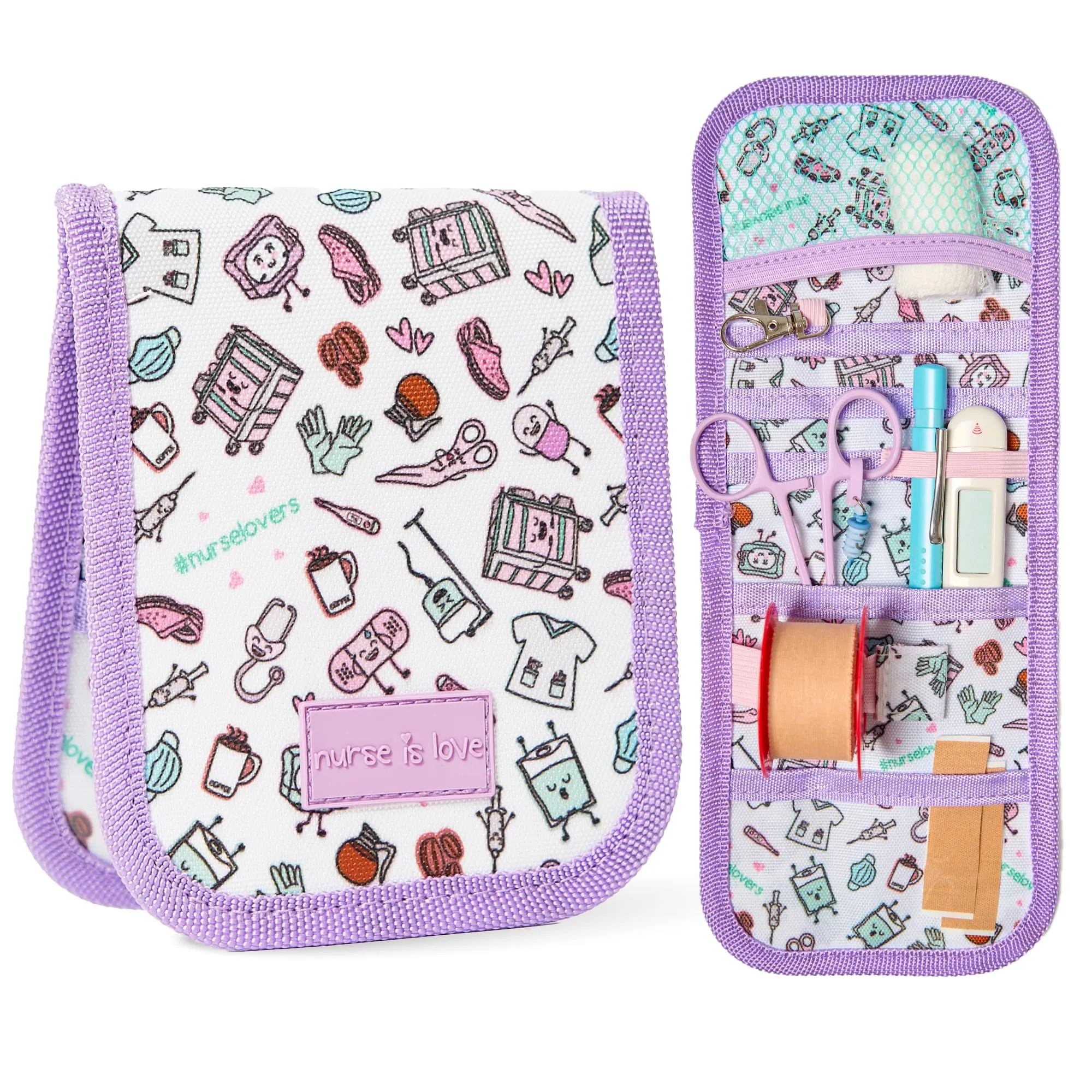 Nurse is Love Organizer da taschino magnetico per divisa sanitaria - immagine 1