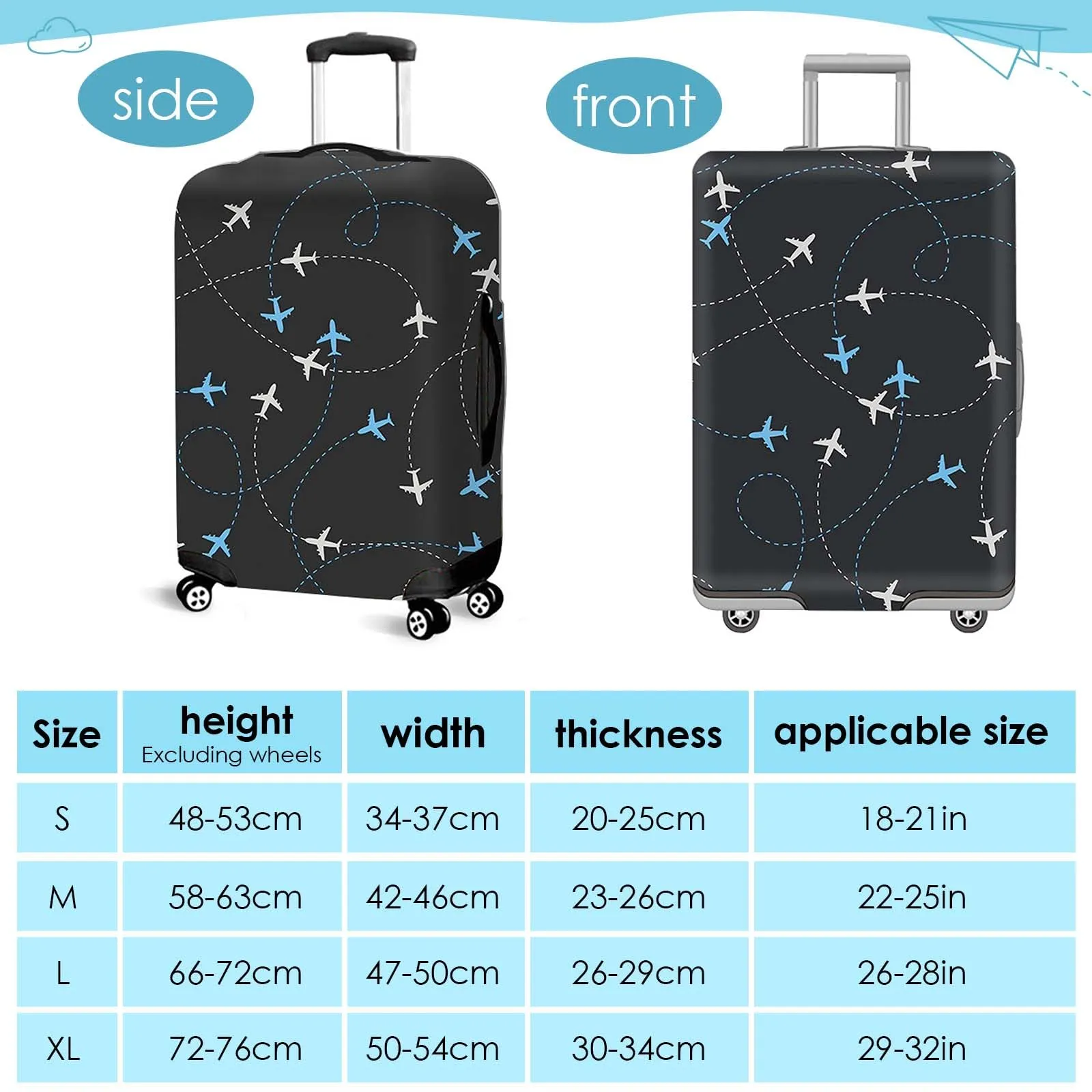 Naapesi Coprivaligia Elastico per Trolley, XL 29-32 pollici - immagine 2