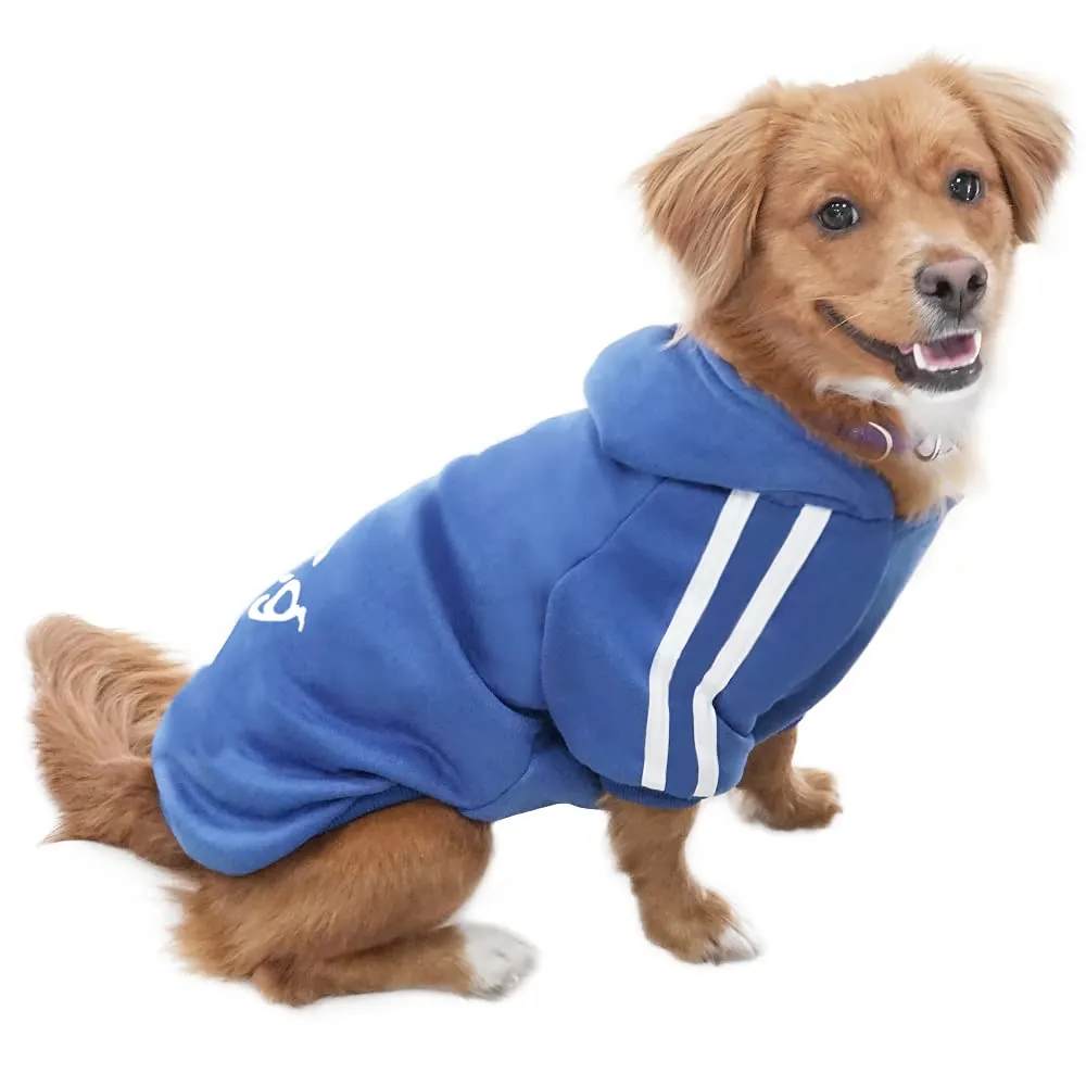 Eastlion Felpa con Cappuccio in Cotone per Cani, Blu Scuro, XL - immagine 1
