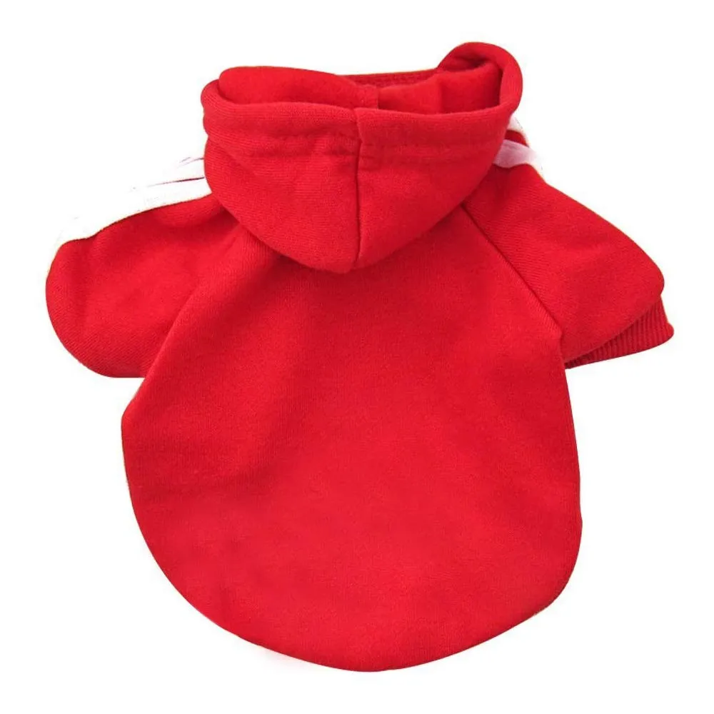 Eastlion Felpa con Cappuccio in Cotone per Cucciolo e Cane Piccolo, Rosso S - immagine 1