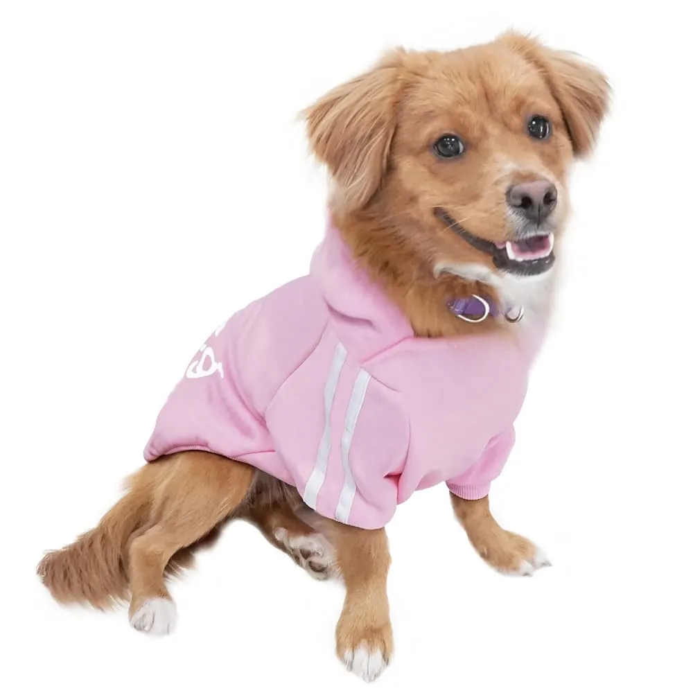 Eastlion Felpa con Cappuccio in Cotone per Cani Piccoli, Rosa, S - immagine 1