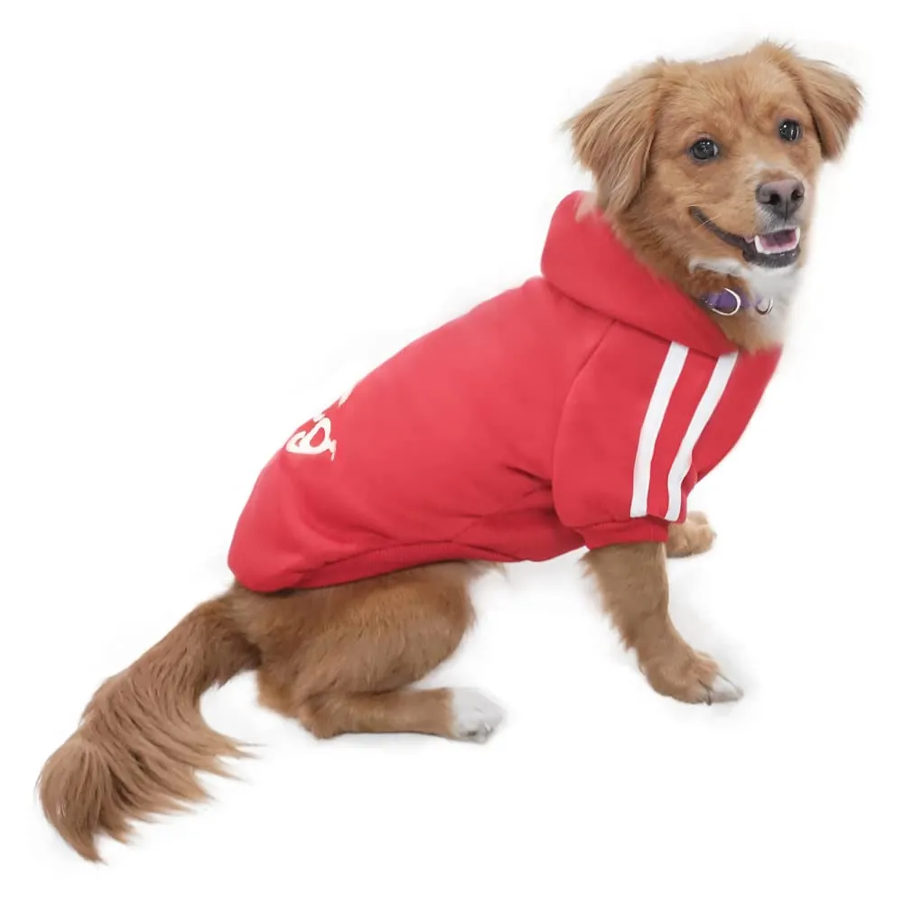 Eastlion Felpa con Cappuccio in Cotone per Cane, Rosso, 2XL - immagine 1