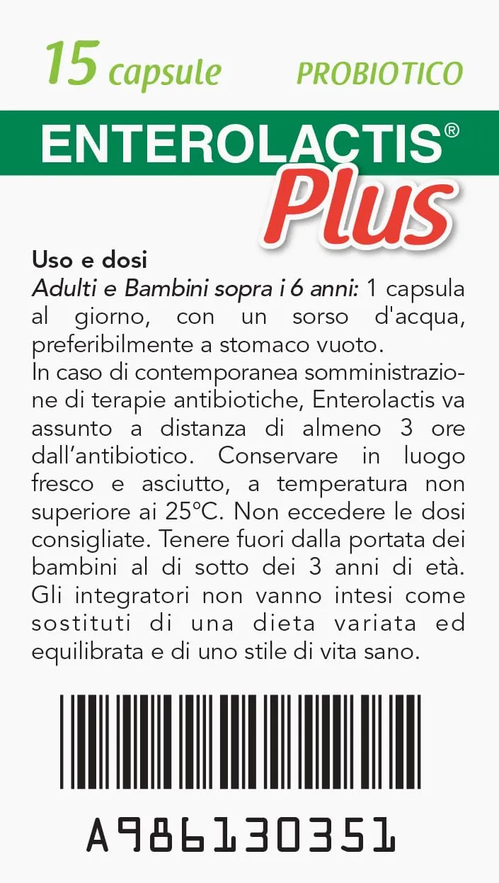 Enterolactis Plus, 15 capsule - immagine 7