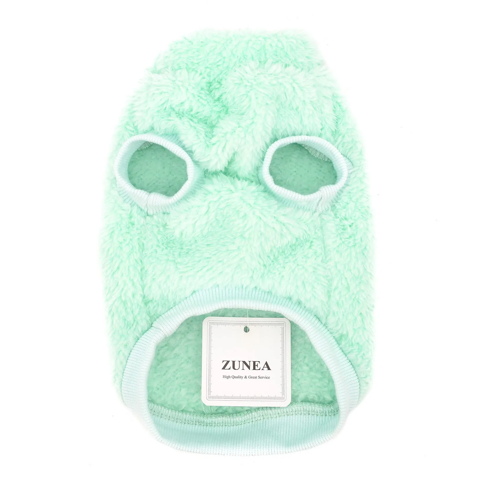 Zunea Cappotto Invernale in Pile per Cani di Piccola Taglia e Gatti, Verde, S - immagine 3