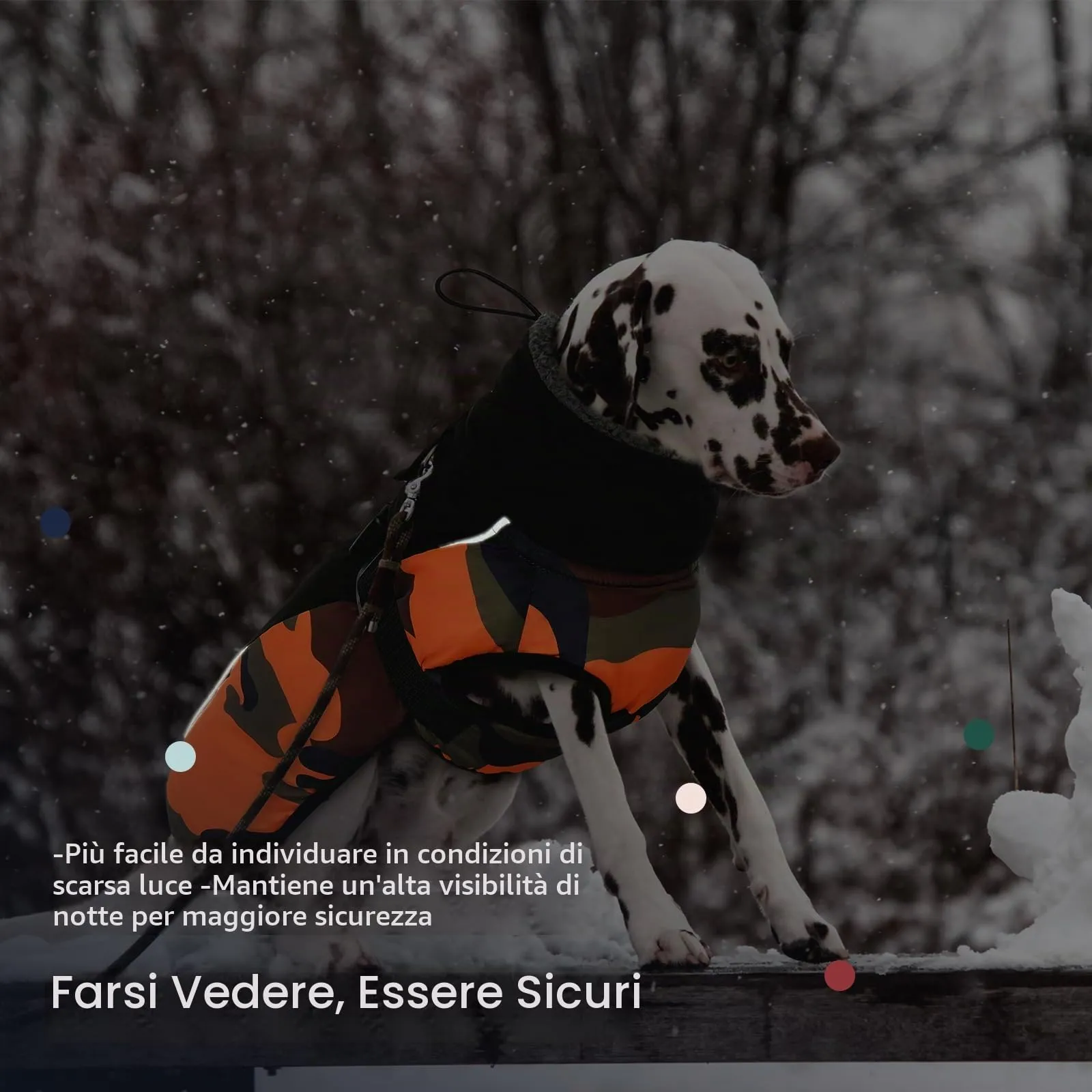 IECOii Cappotto Impermeabile e Antivento per Cani, Giacca Invernale Termica con Pile di Corallo, Taglia S - immagine 5