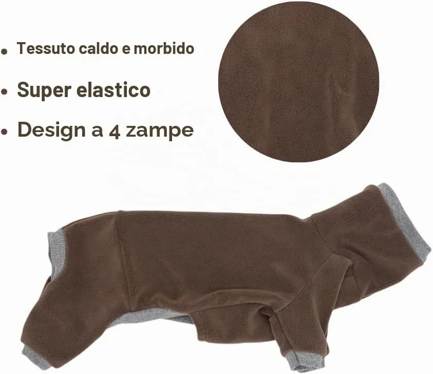 ESCCBOO Maglione a collo alto per Bassotti, Marrone, XS - immagine 3