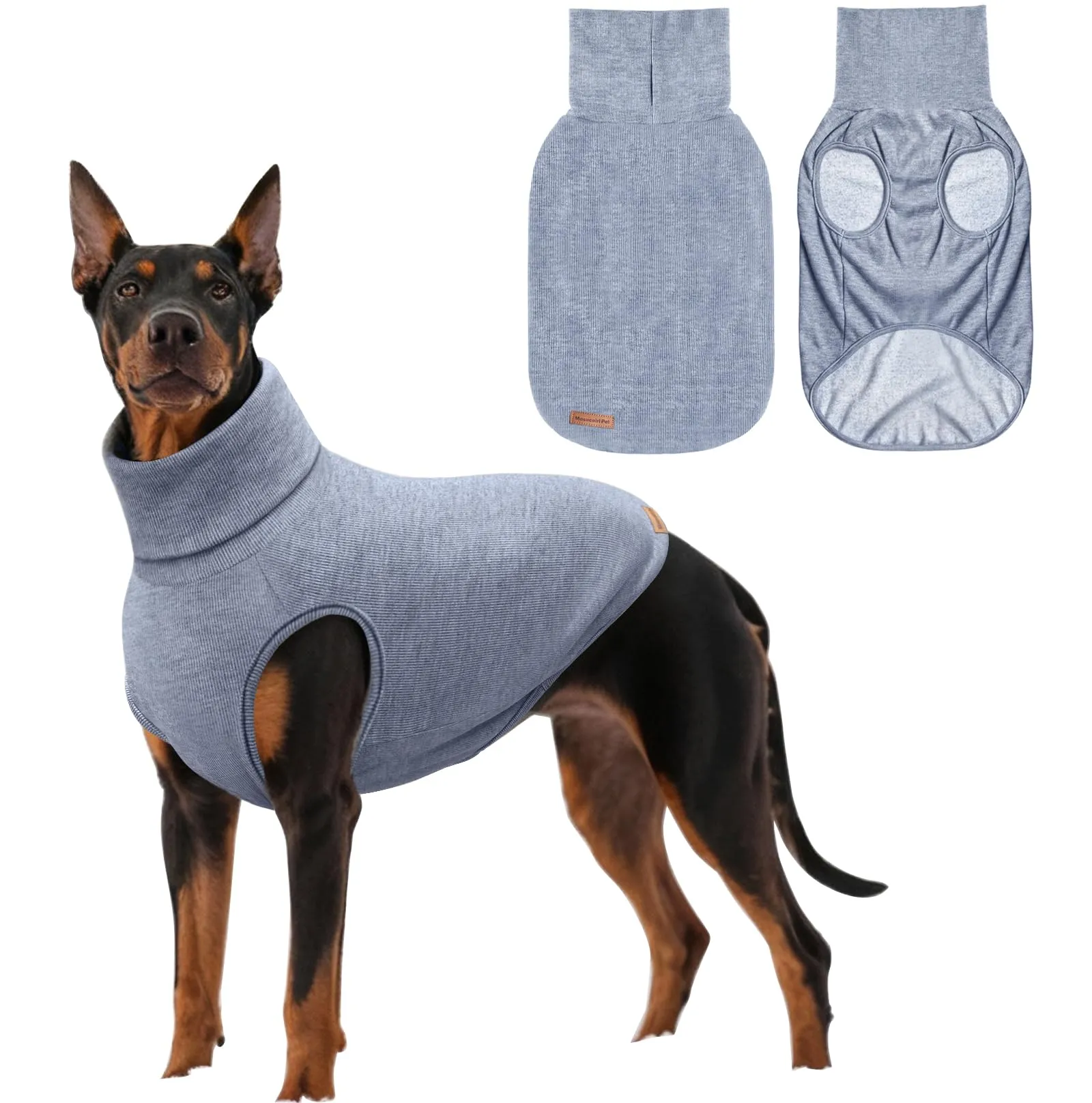 Mosucoirl Felpa con Cappuccio per Cani, Blu, 4XL - immagine 1