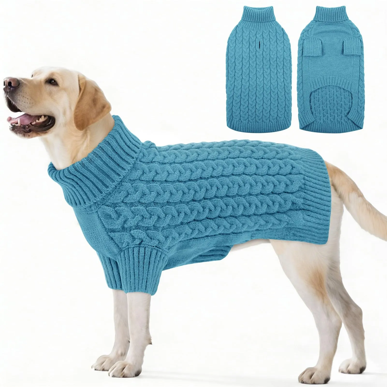 ASENKU Maglione per Cani Grandi, Tinta Unita, 2XL - immagine 1