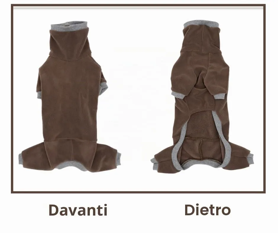 ESCCBOO Maglione a collo alto per Bassotti, Marrone, S - immagine 5