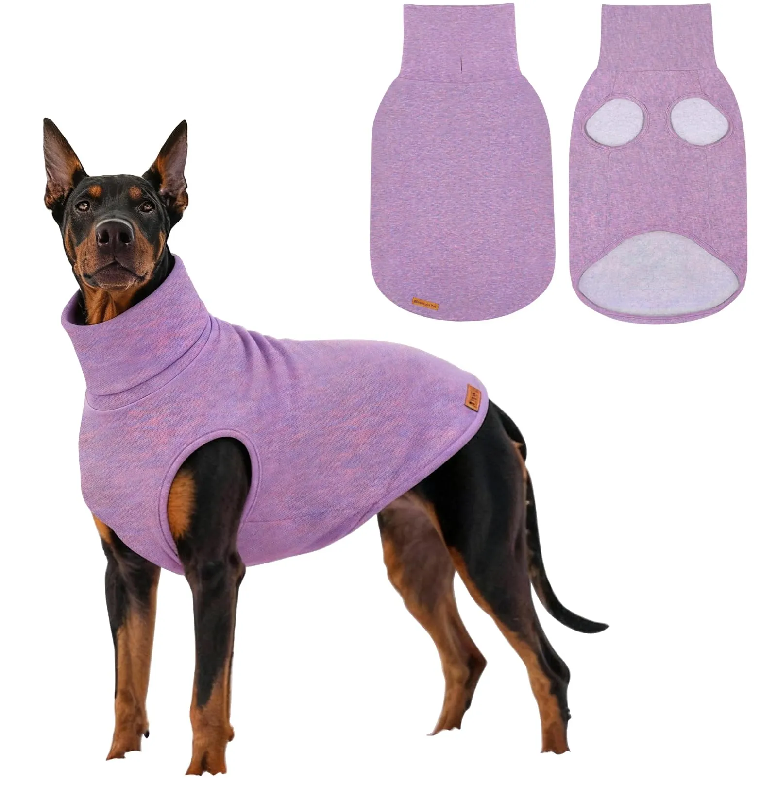 Mosucoirl Felpa con Cappuccio per Cani, Violetta, 4XL - immagine 1