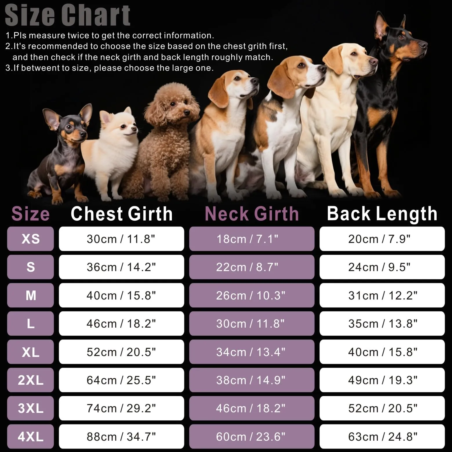 Mosucoirl Felpa con Cappuccio per Cani, Violetta, 4XL - immagine 2