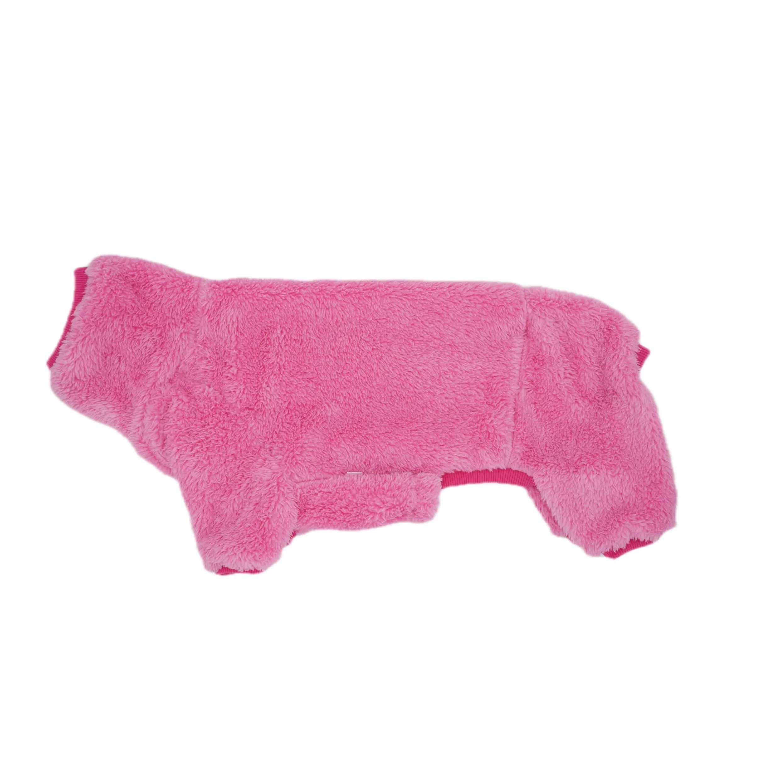 ESCCBOO Tuta in pile dolcevita per cani bassotto, rosa, L - immagine 5