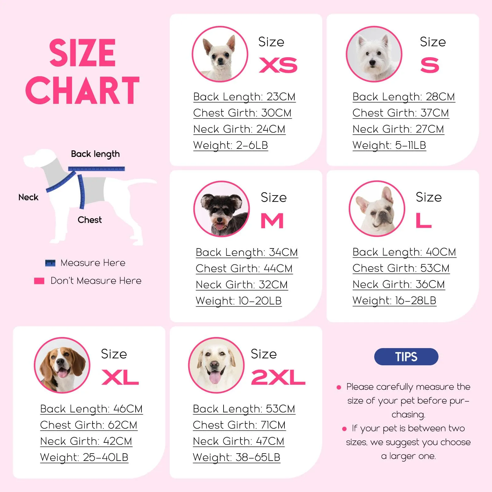 ASENKU Maglioncino per Cane, Taglia S, Rosa - immagine 5