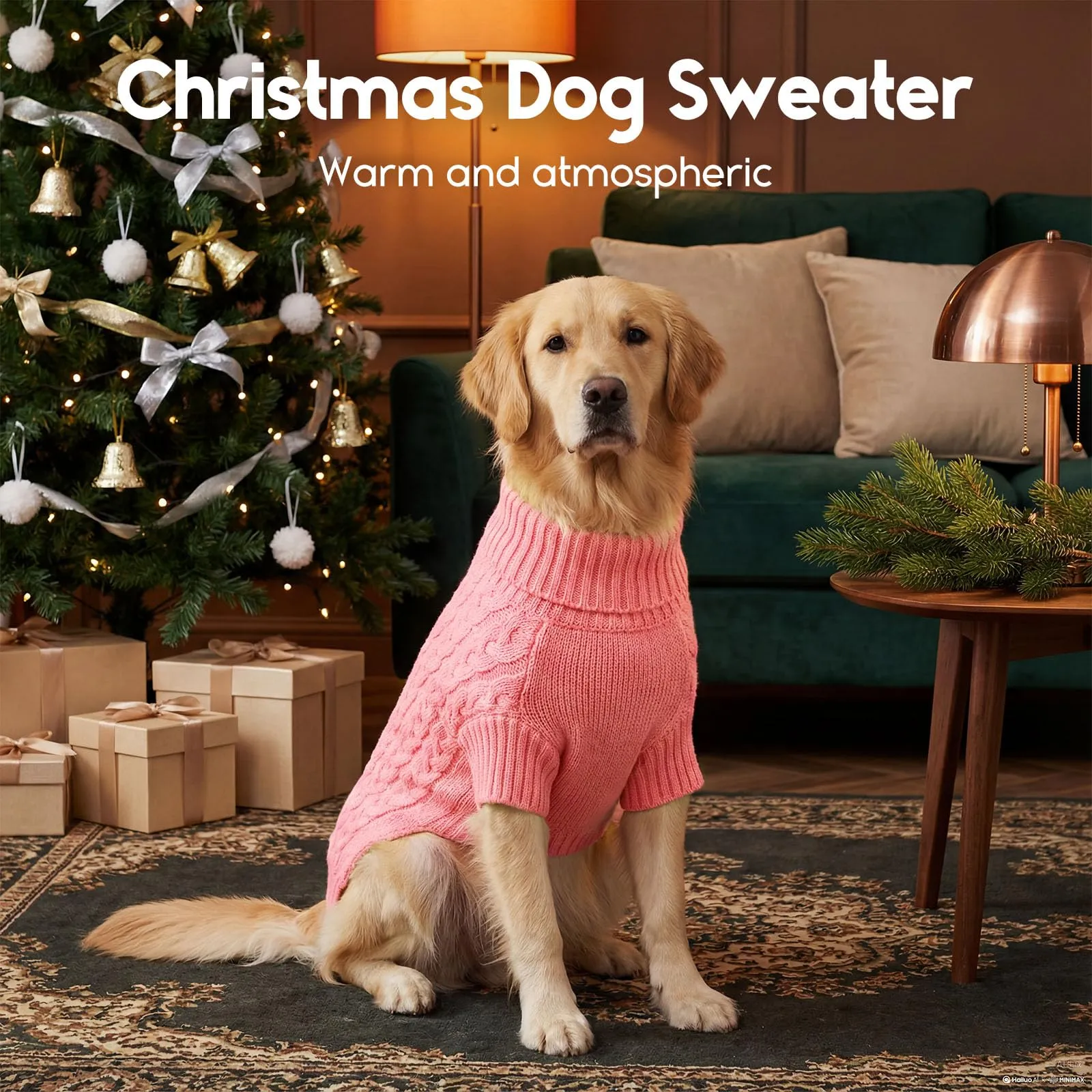 ASENKU Maglioncino per Cane, Taglia S, Rosa - immagine 7