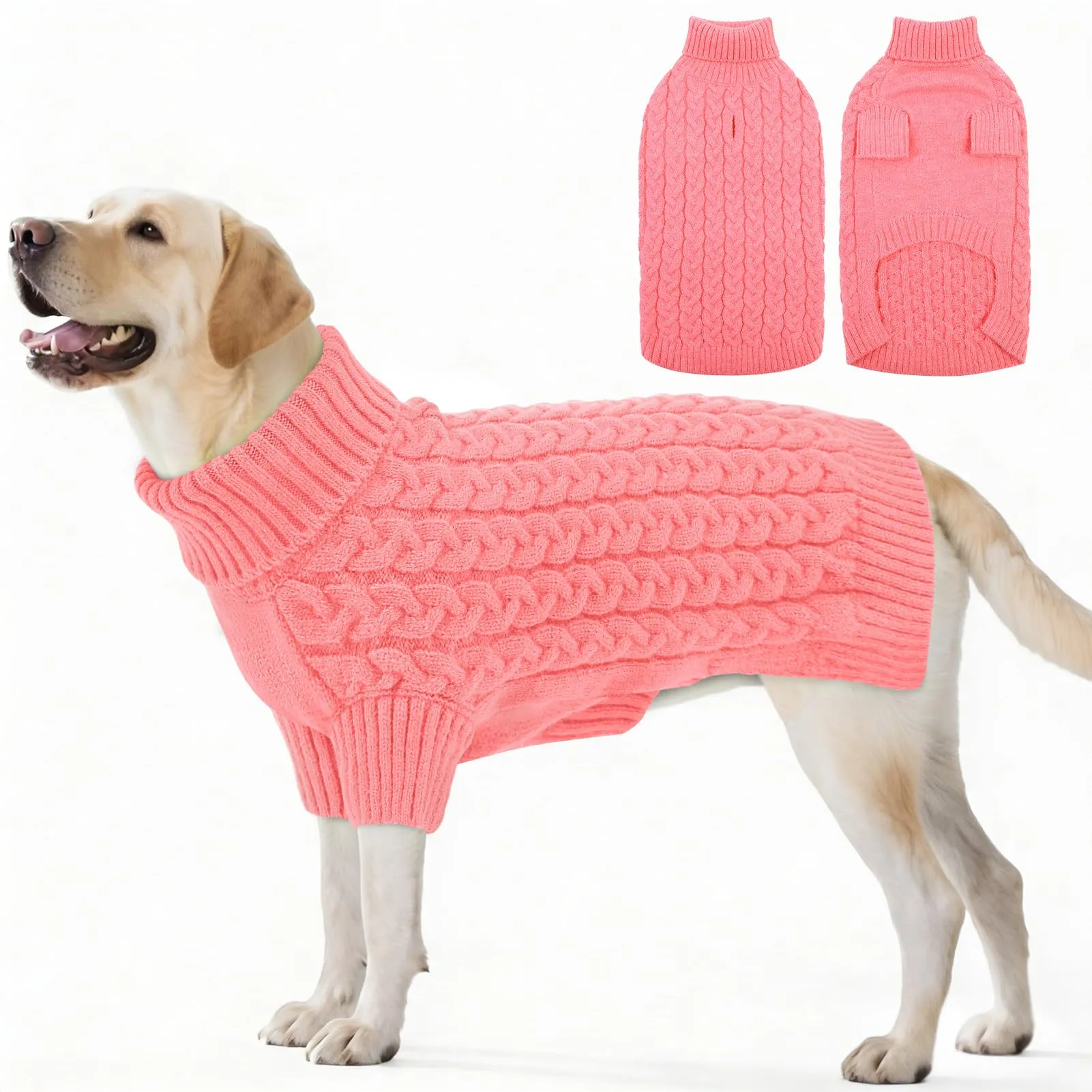 ASENKU Maglione per Cane, Taglia XL, Rosa - immagine 1