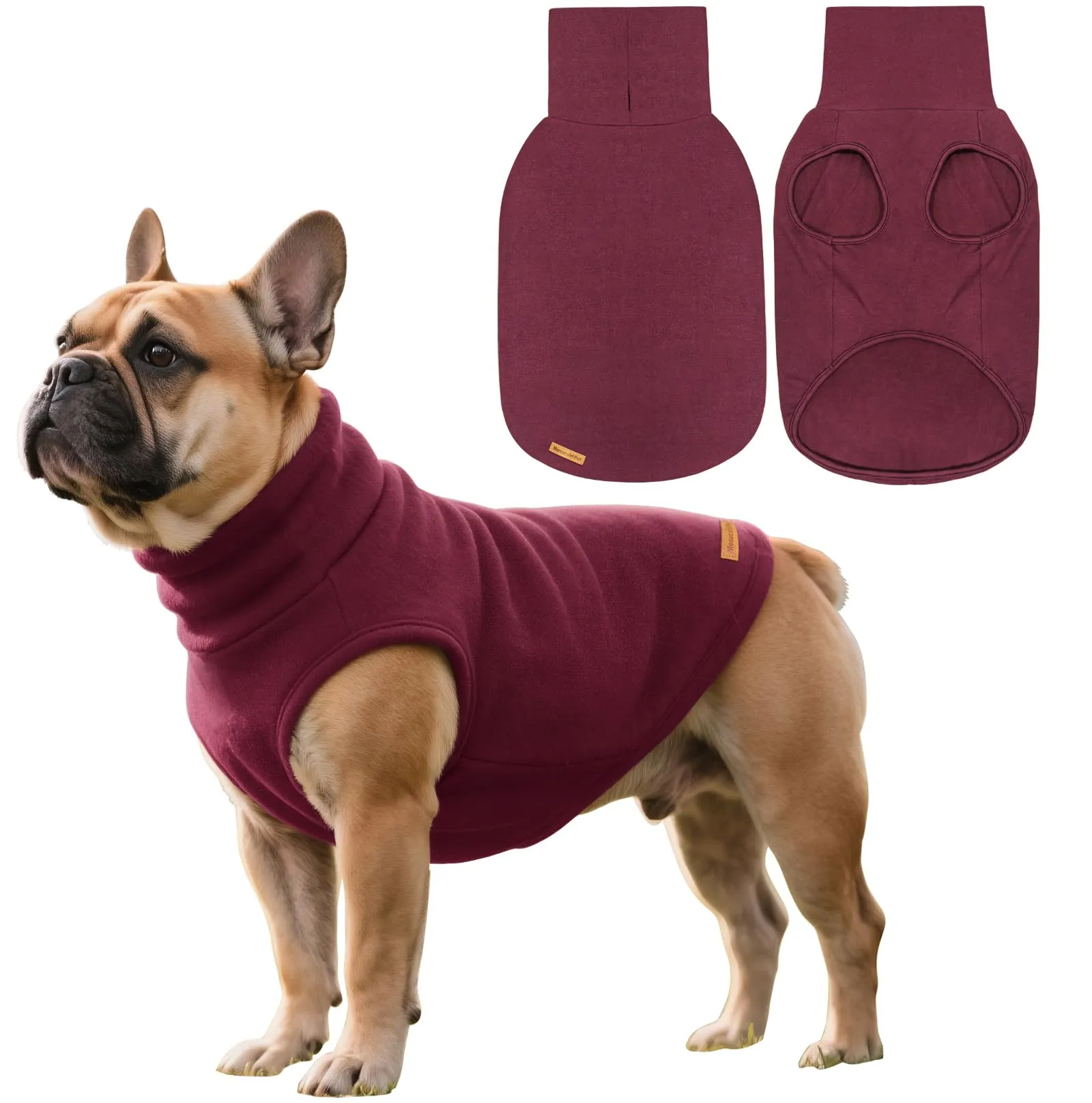 Mosucoirl Felpa con Cappuccio per Cani, Maglione Caldo per Cani Piccoli e Medi, Rosso, XL - immagine 1