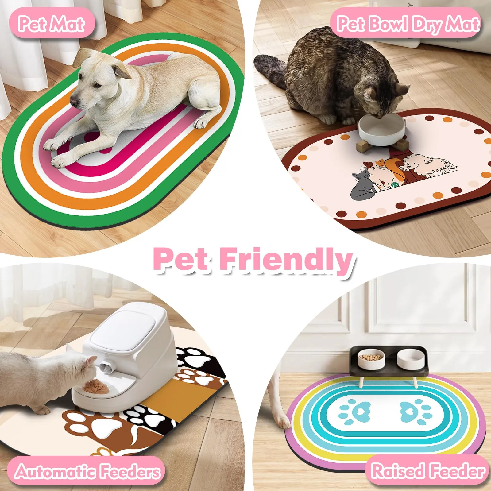 METEOROCK Tappetino Assorbente Sottociotola per Cani e Gatti, 61 x 40 cm, Rosa - immagine 6