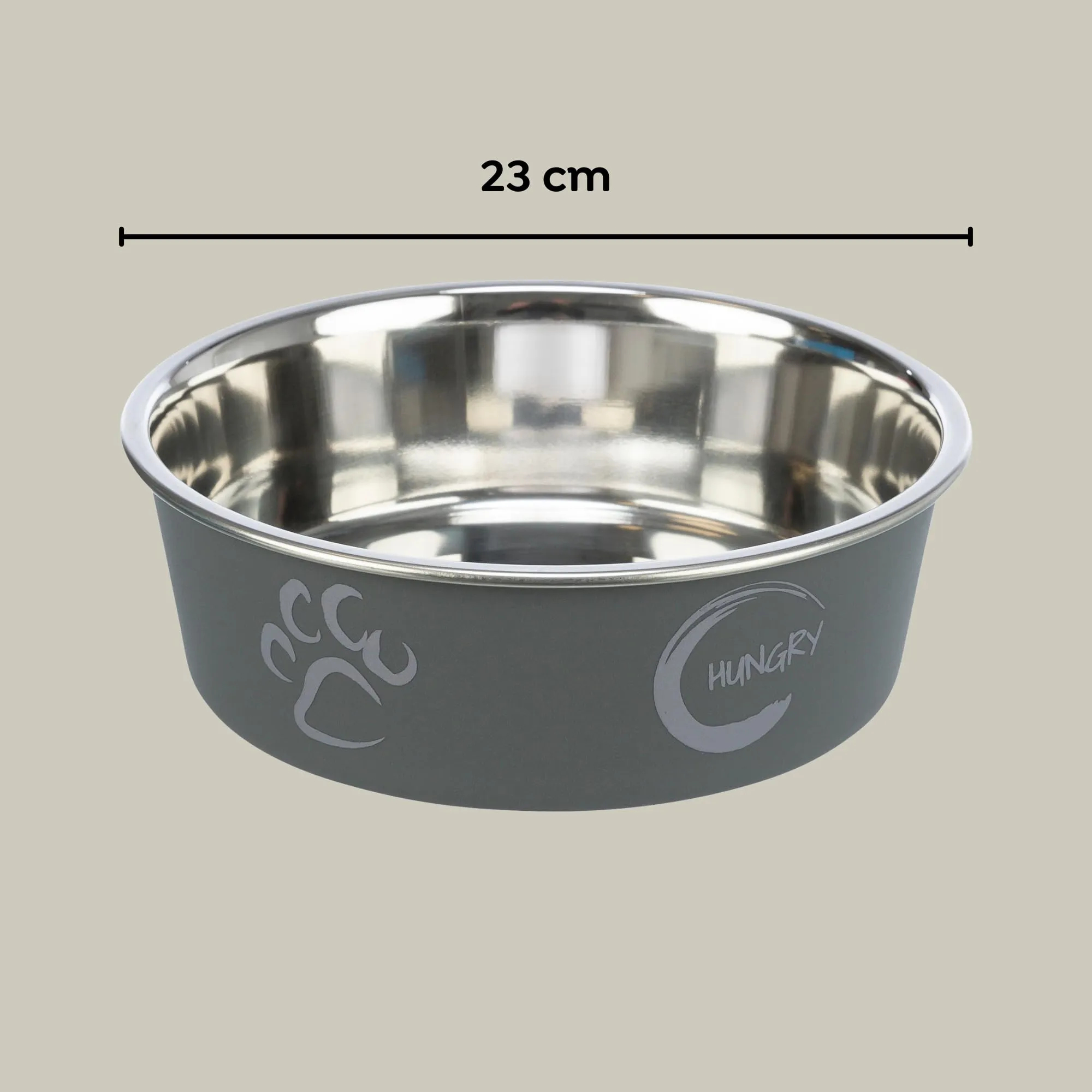 Trixie Ciotola in acciaio con rivestimento in plastica per cani, 2.0 l, ø23 cm - immagine 3