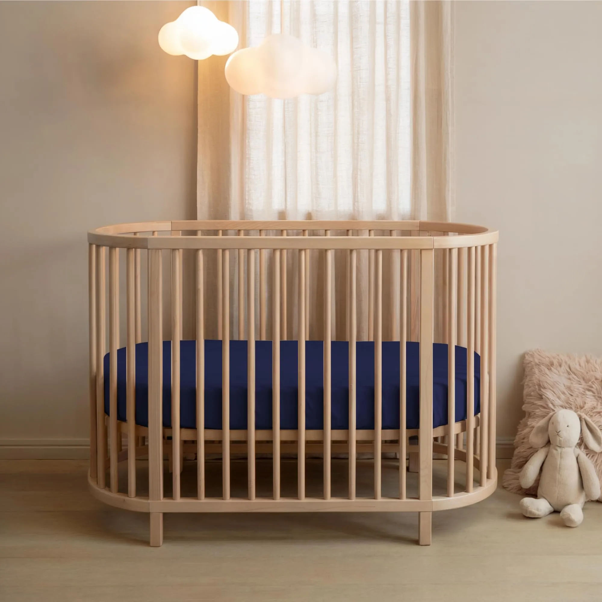Dreamzie Set 2 Lenzuoli con Angoli in Cotone per Bambini, 40x80 cm, Oeko Tex, Blu Scuro - immagine 5