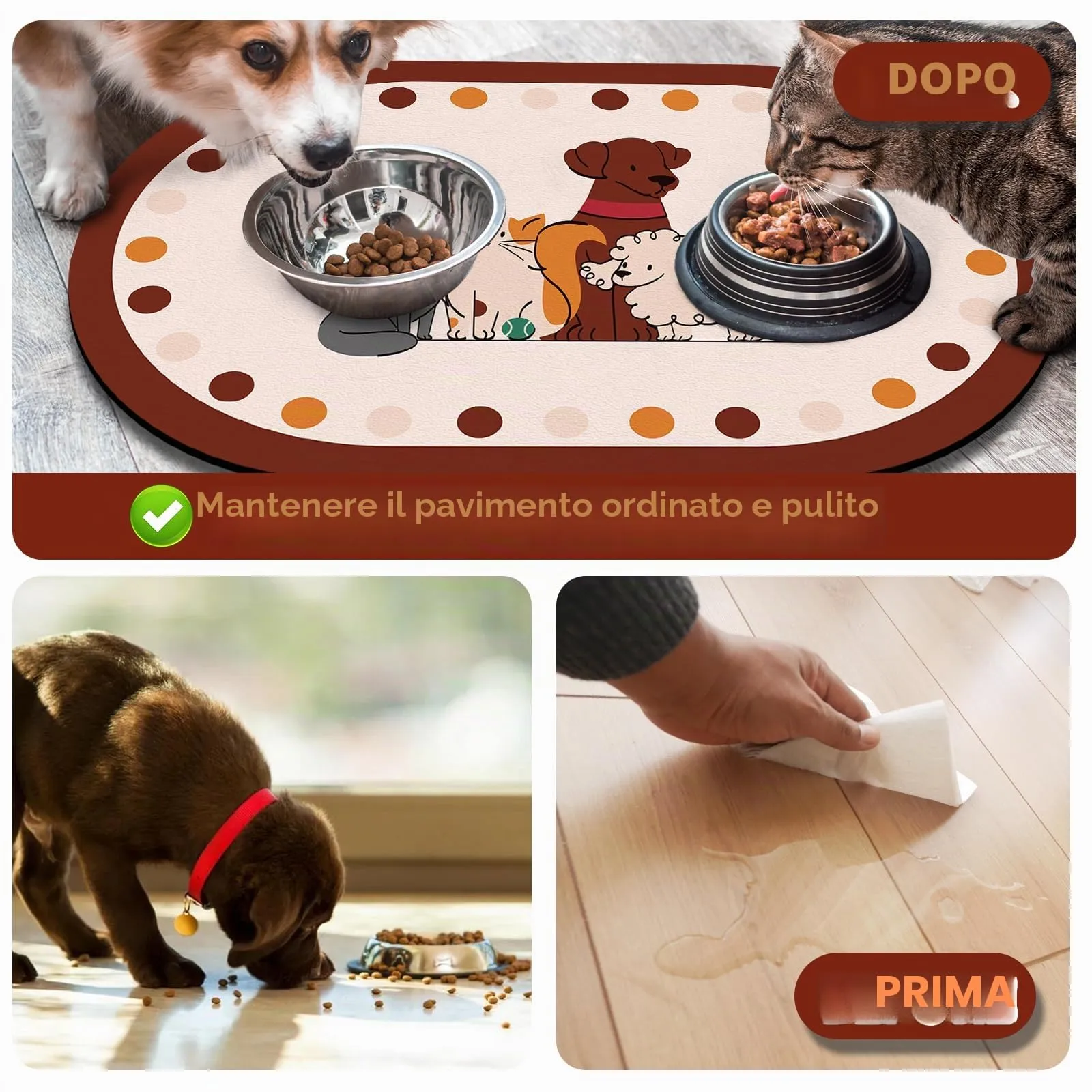 METEOROCK Tappetino Assorbente Sottociotola per Cani e Gatti, 51x30,5 cm - immagine 5