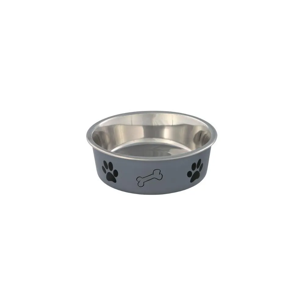 Trixie Ciotola in Acciaio con Rivestimento in Plastica per Cani, Colori Assortiti, 0.75 l, ø17 cm - immagine 1