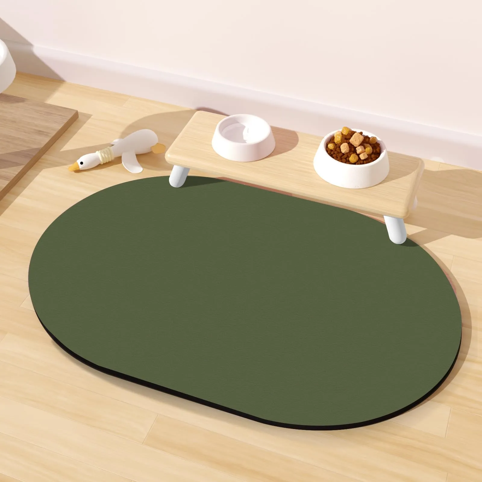 METEOROCK Tappetino Assorbente Antiscivolo per Ciotole Cane e Gatto, 51x30,5 cm - immagine 1