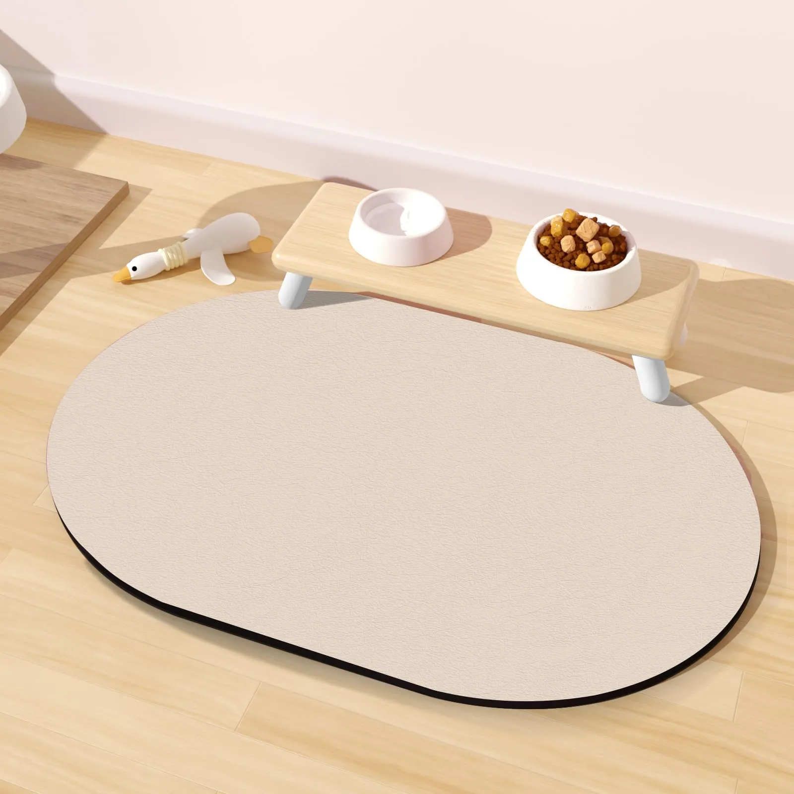 METEOROCK Tappetino Assorbente e Antiscivolo per Ciotole di Cani e Gatti, 51x30,5 cm - immagine 1