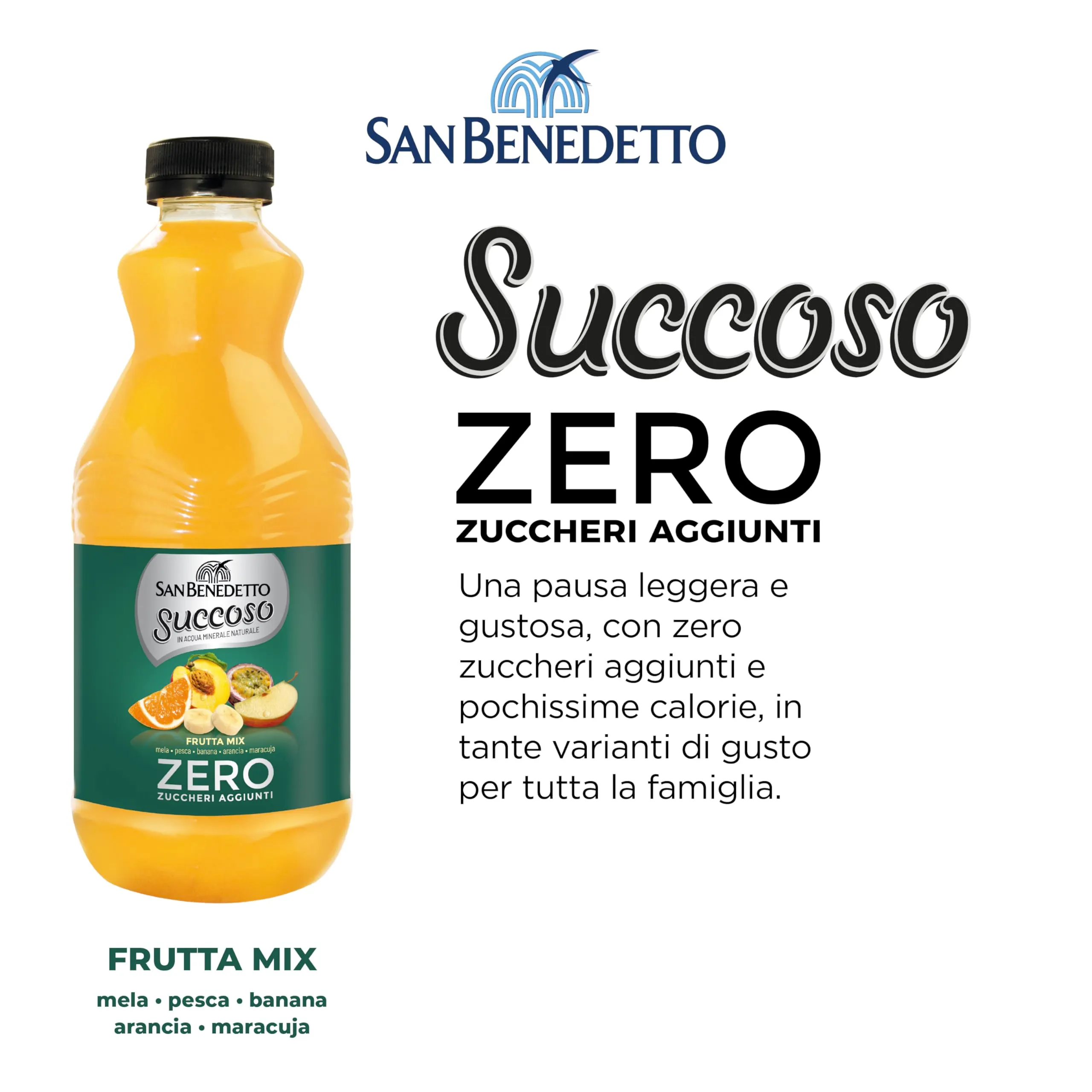 San Benedetto Succoso Zero Frutta Mix 900 ml - immagine 2