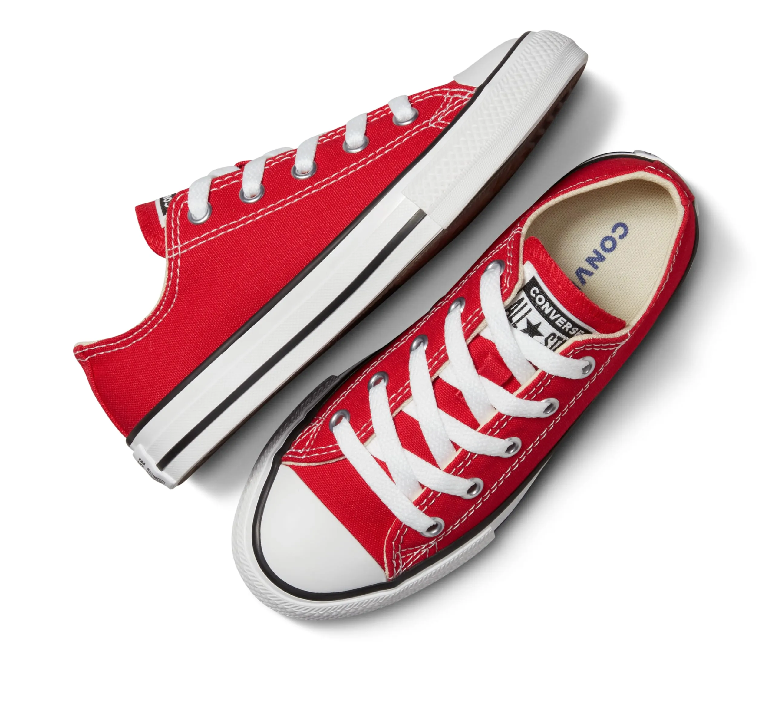 Converse 3J236 Scarpe da Ginnastica Basse Unisex Bambini e Ragazzi, Rosso, 33 EU - immagine 4
