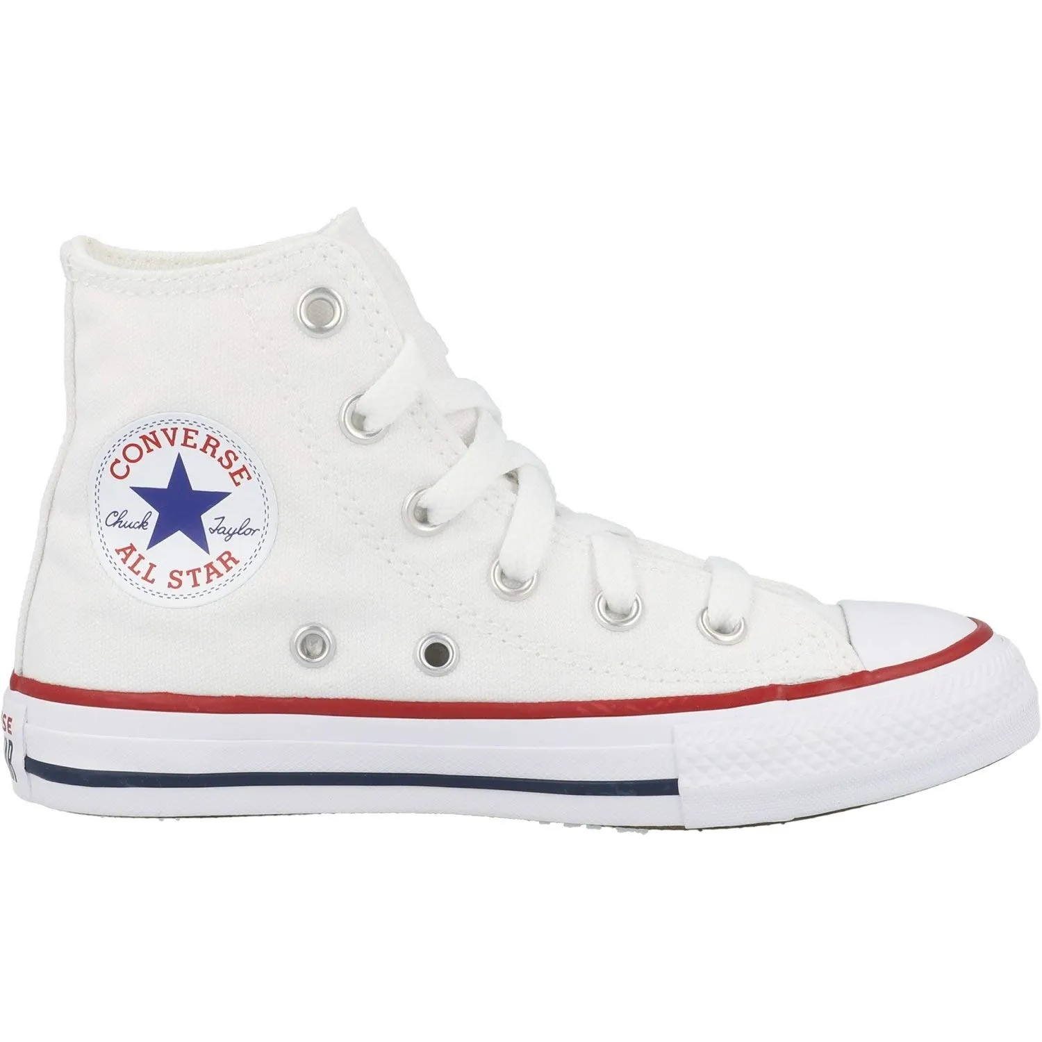 Converse All Star Hi Canvas Sneaker - Blanc Optical, 31.5 EU - immagine 3