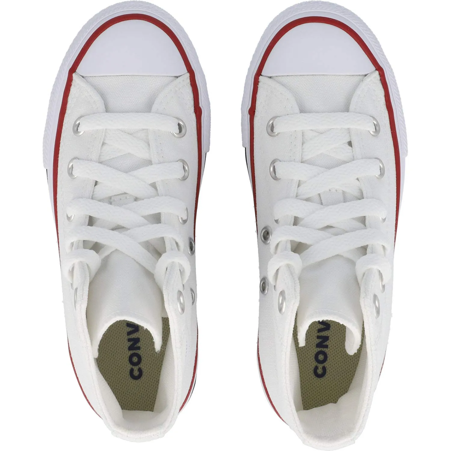Converse All Star Hi Canvas Sneaker - Blanc Optical, 31.5 EU - immagine 8