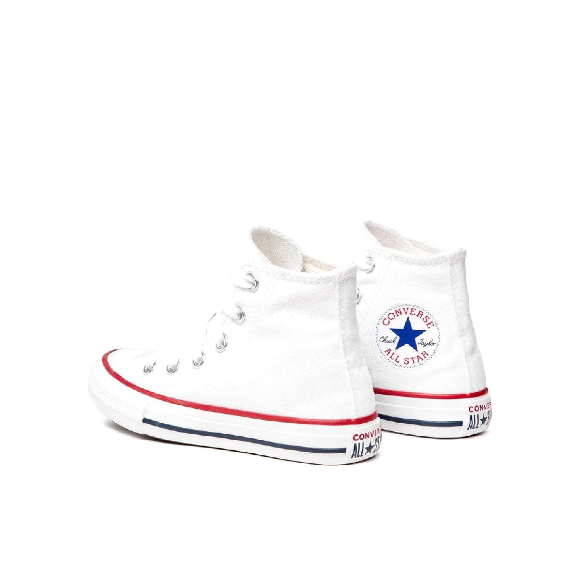Converse Chuck Taylor All Star 3J253C High Top Unisex Kids Sneaker, White, 27 EU - immagine 5