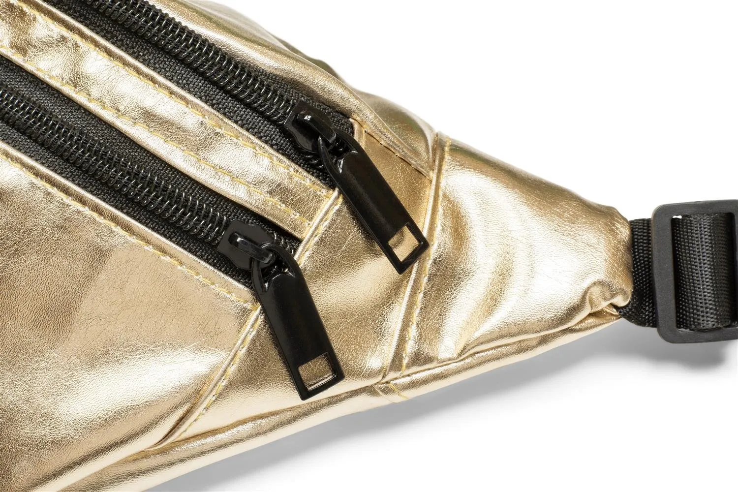 styleBREAKER Marsupio donna metallizzato, Oro, 21x16 cm - immagine 2